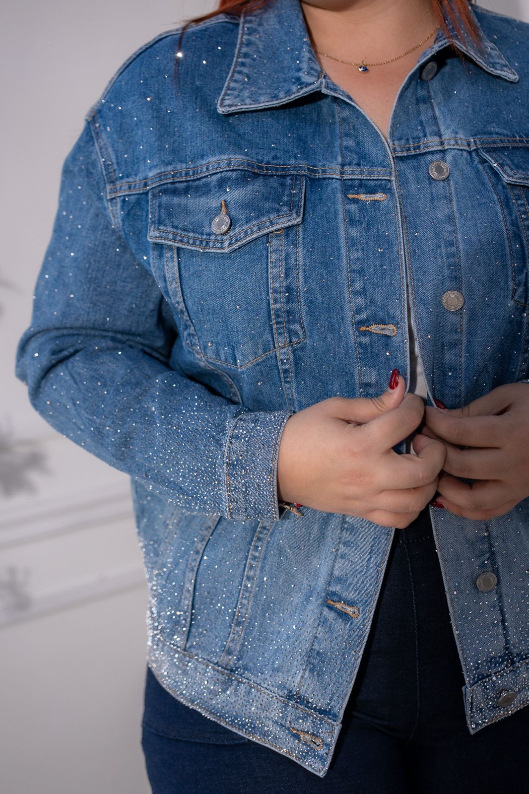 Chamarra blim blim denim