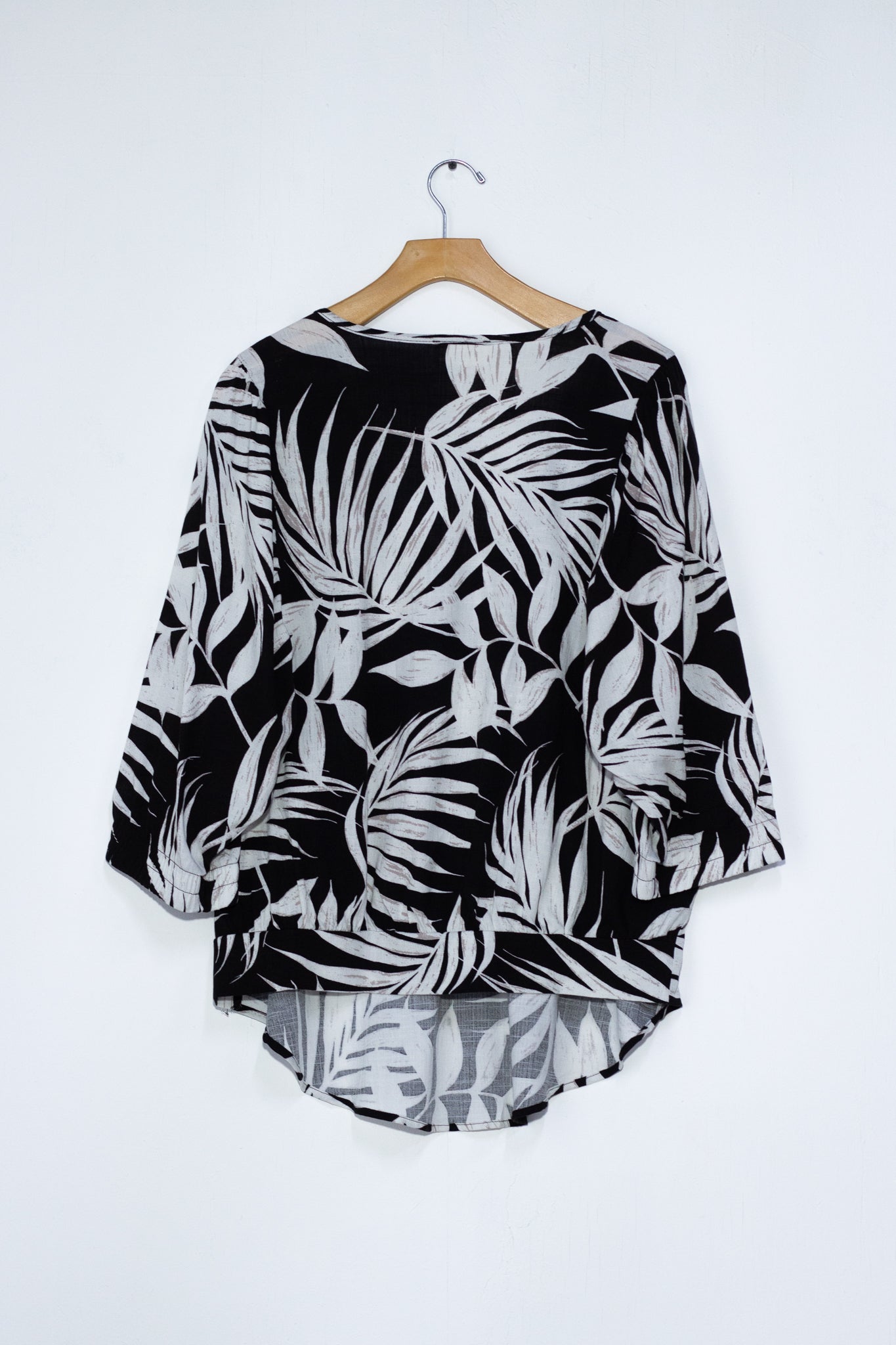 Blusa estampada black ivory