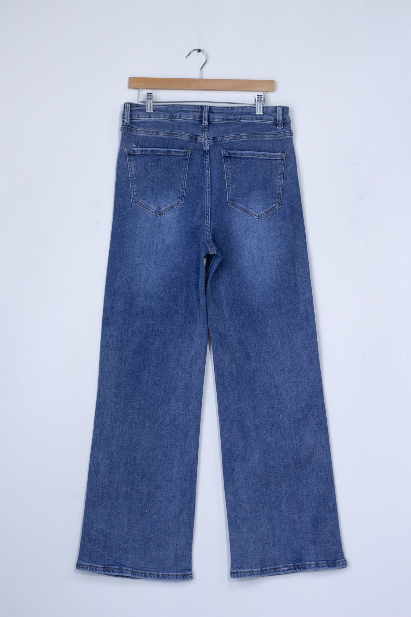 Jeans recto linea piedras