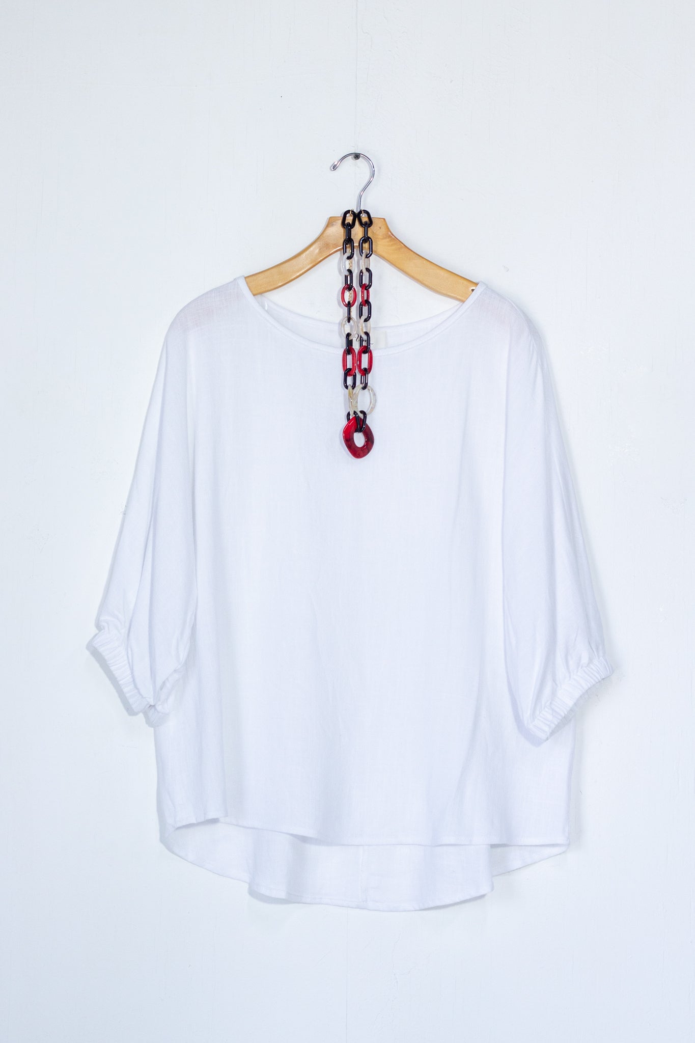 Blusa lisa lino c/collar