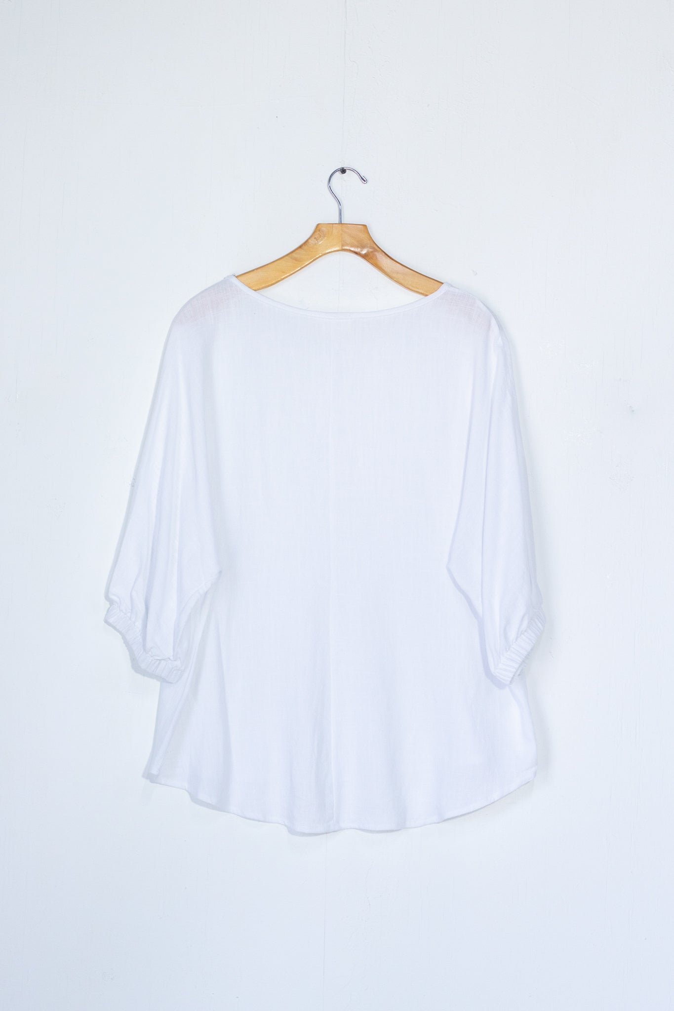 Blusa lisa lino c/collar