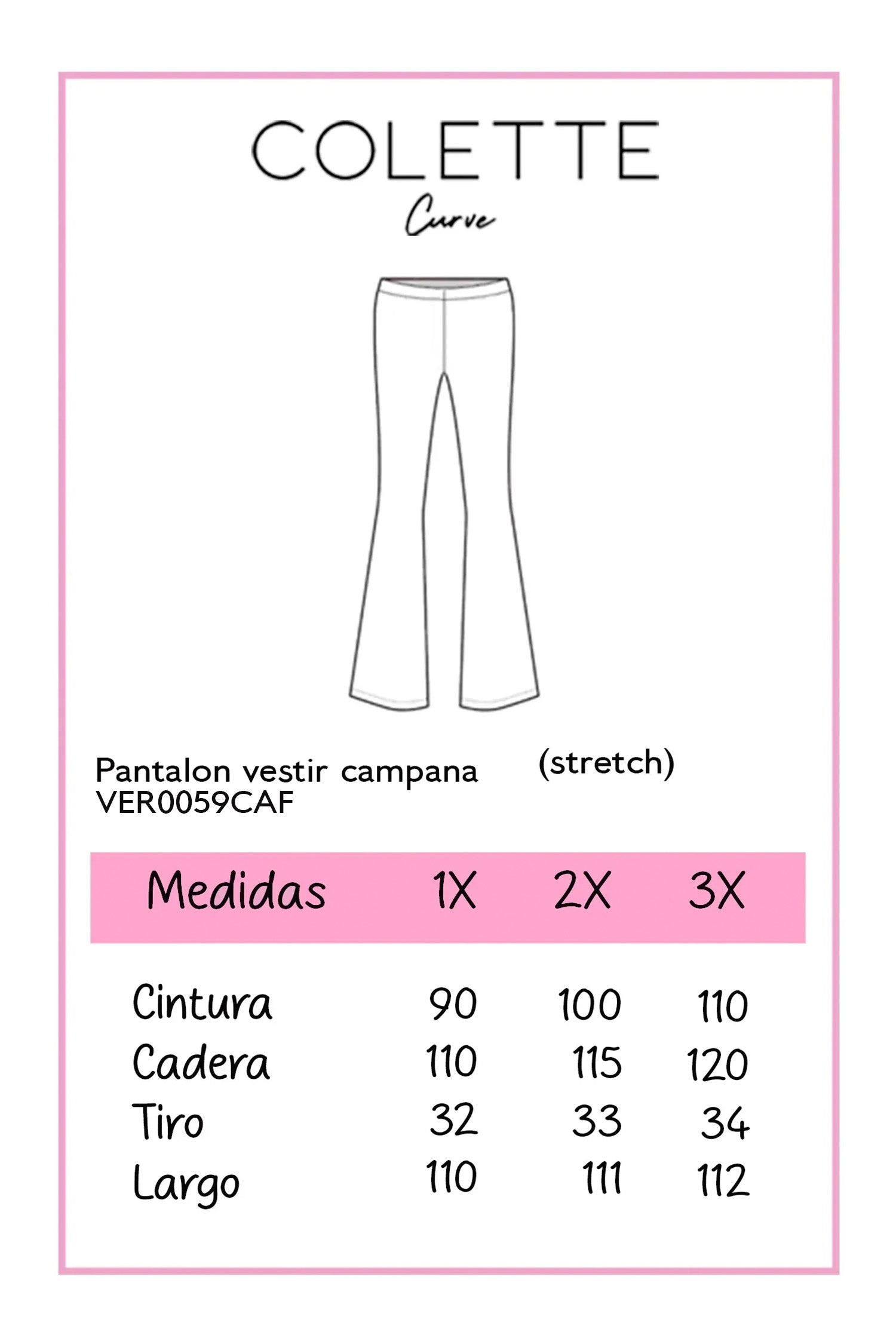 Pantalon de vestir campana cafe