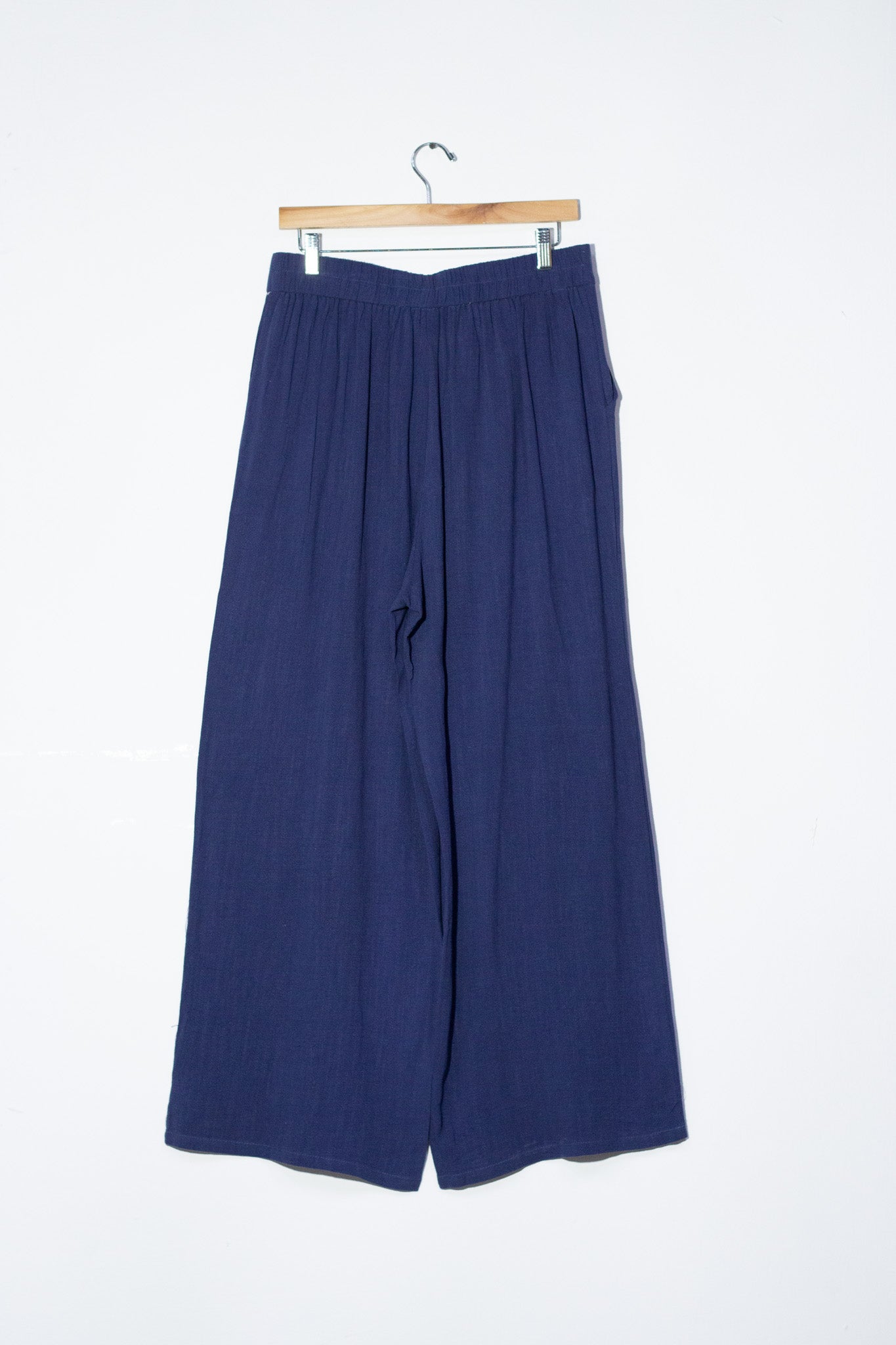 Set pantalon y chaleco bordado azul