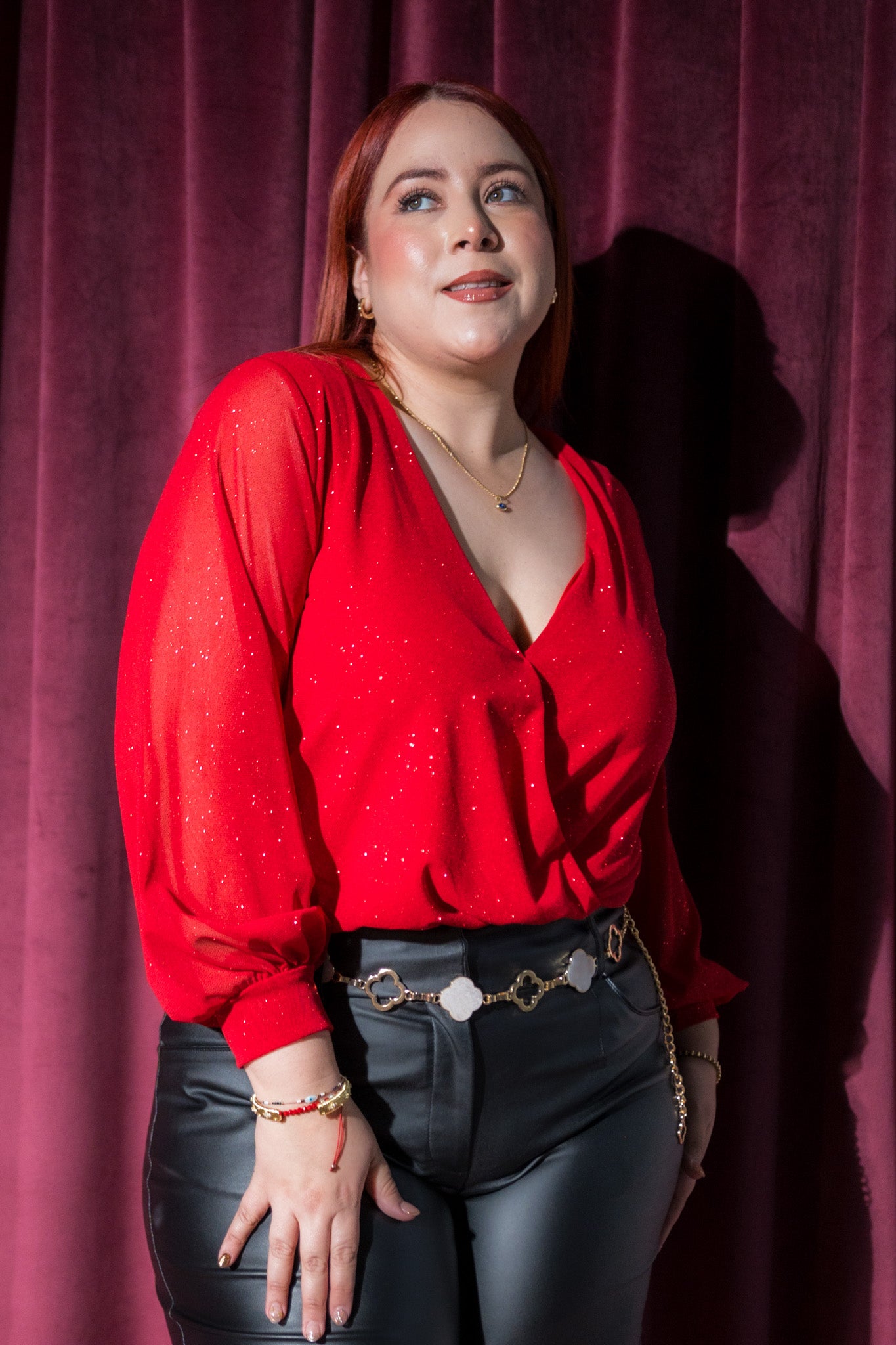 cinto cadena van cleef negro