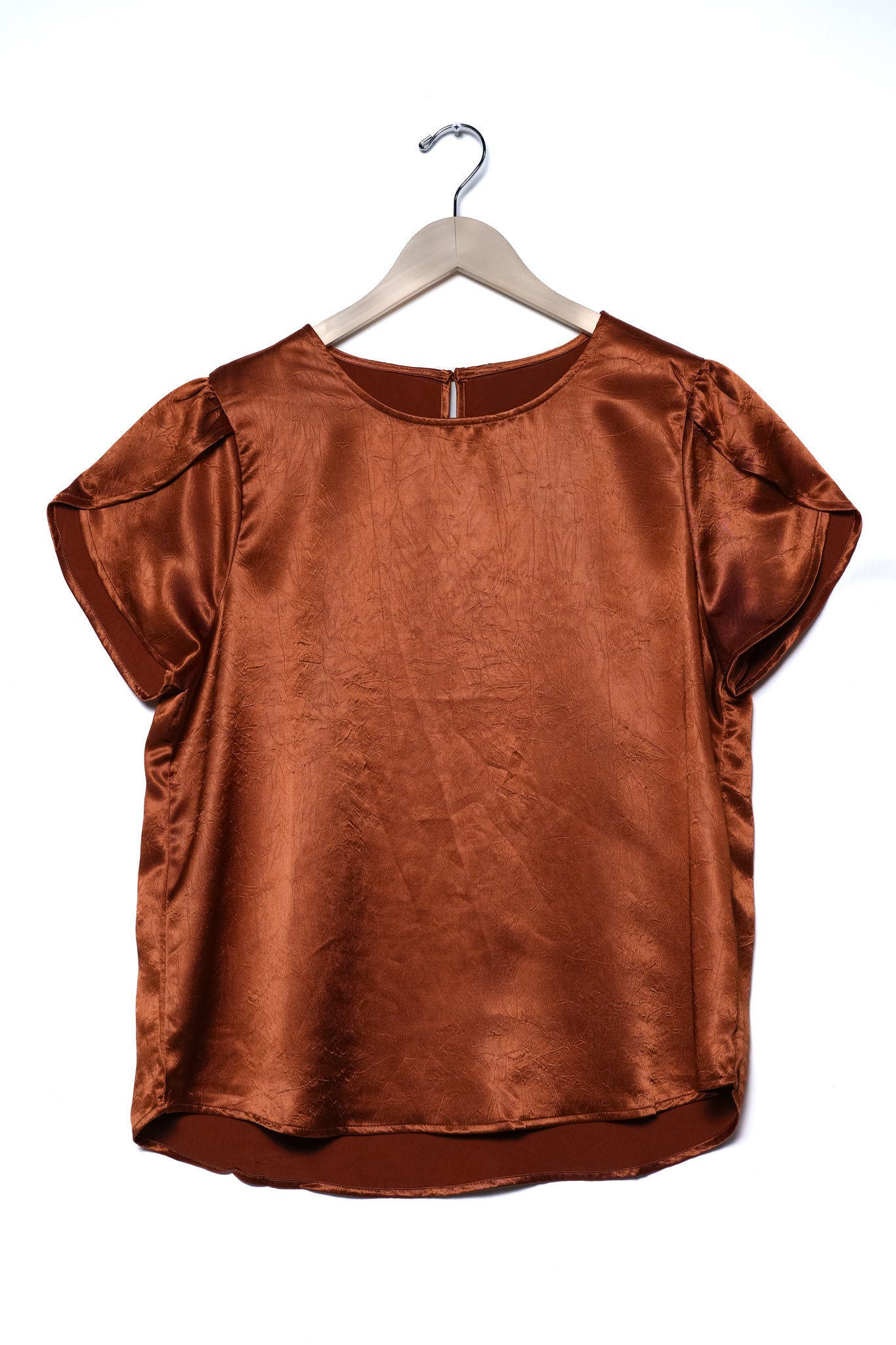 Blusa satin textura