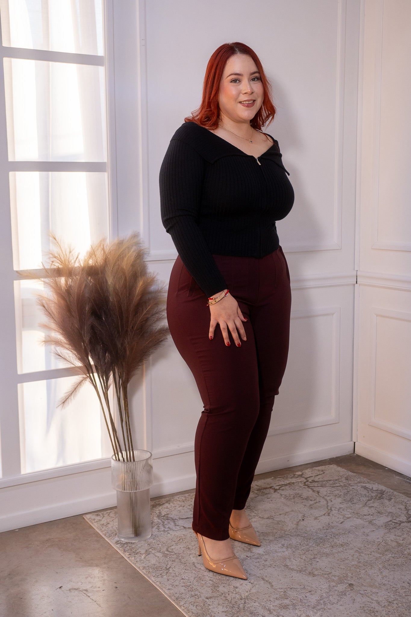 blusa manga larga con ziper