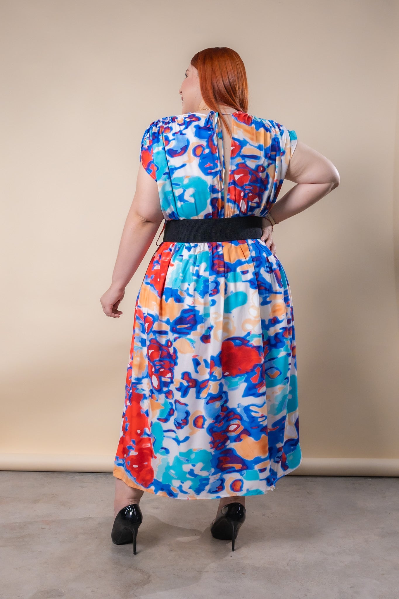 Vestido fiesta multicolor