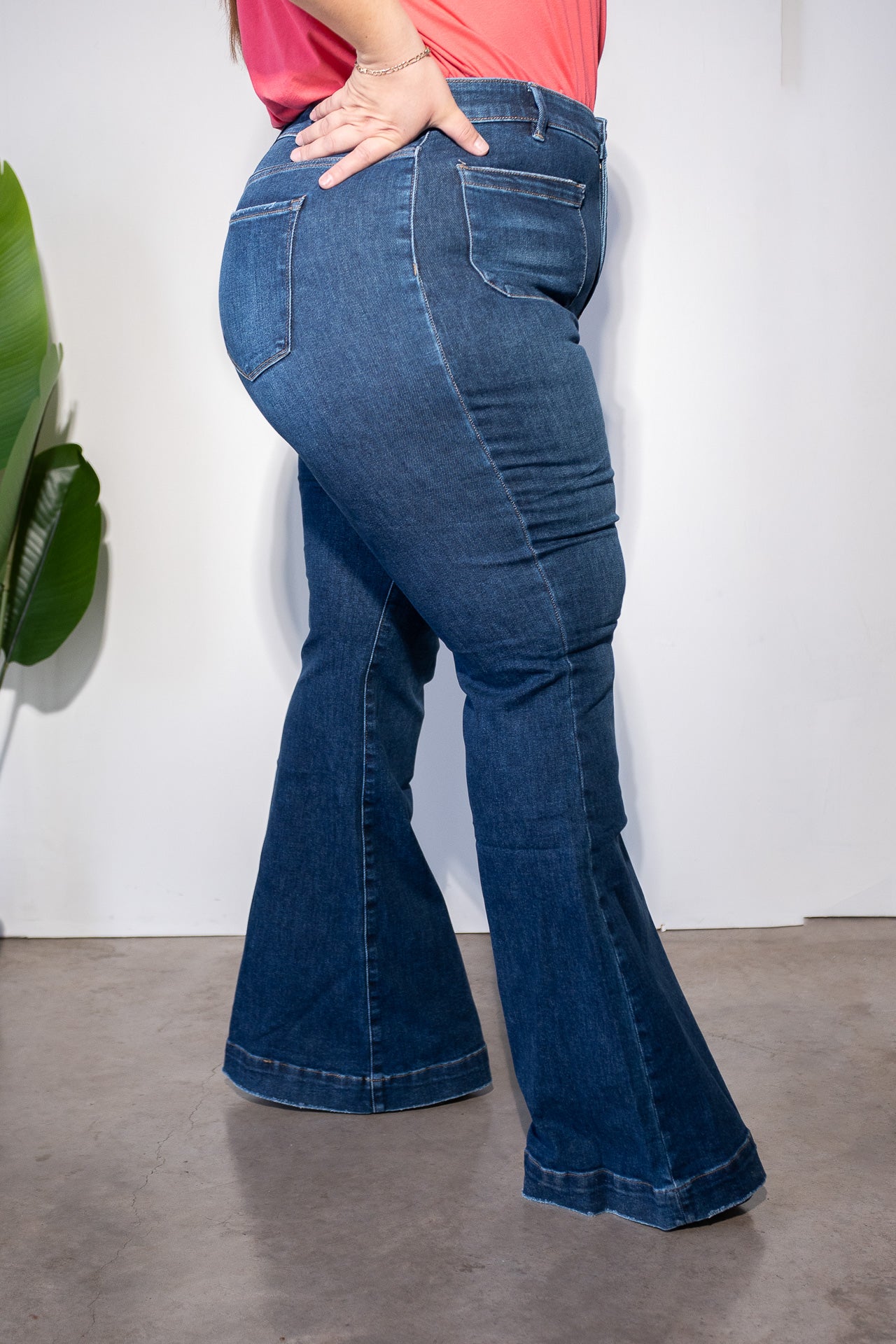 Jeans Campana Bolsa Frontal