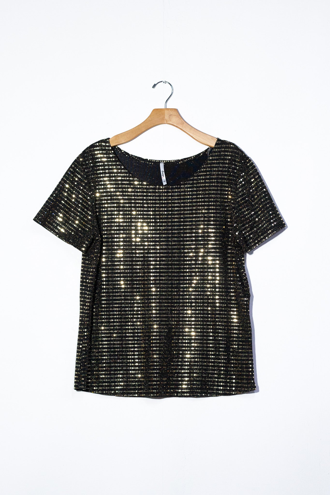 Blusa lentejuela dorada