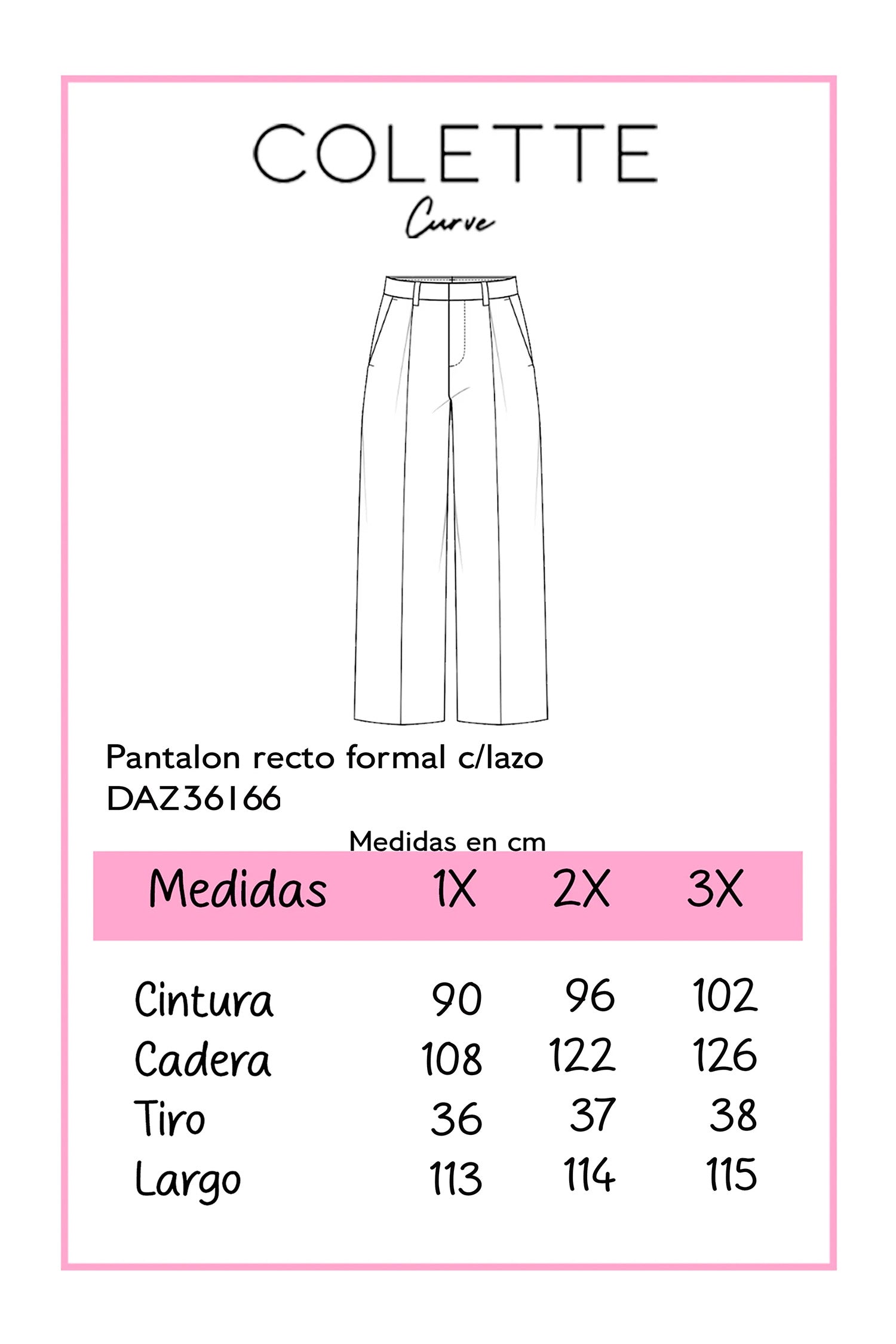 Pantalon recto formal con lazo tinto