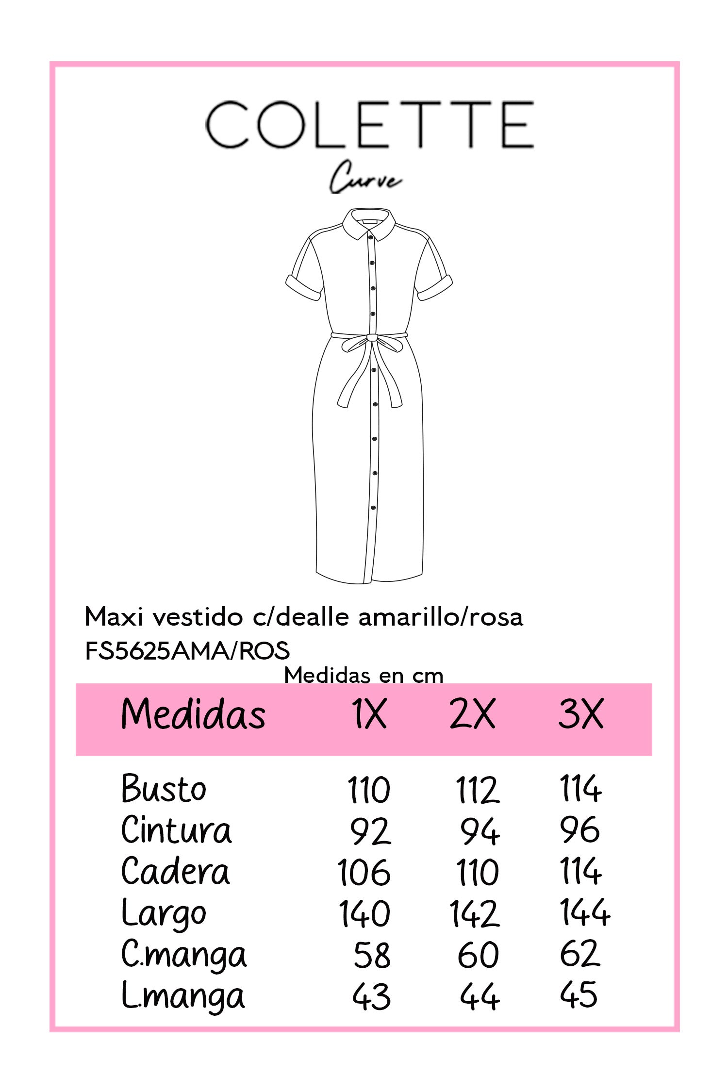 Vestido largo c/elastico