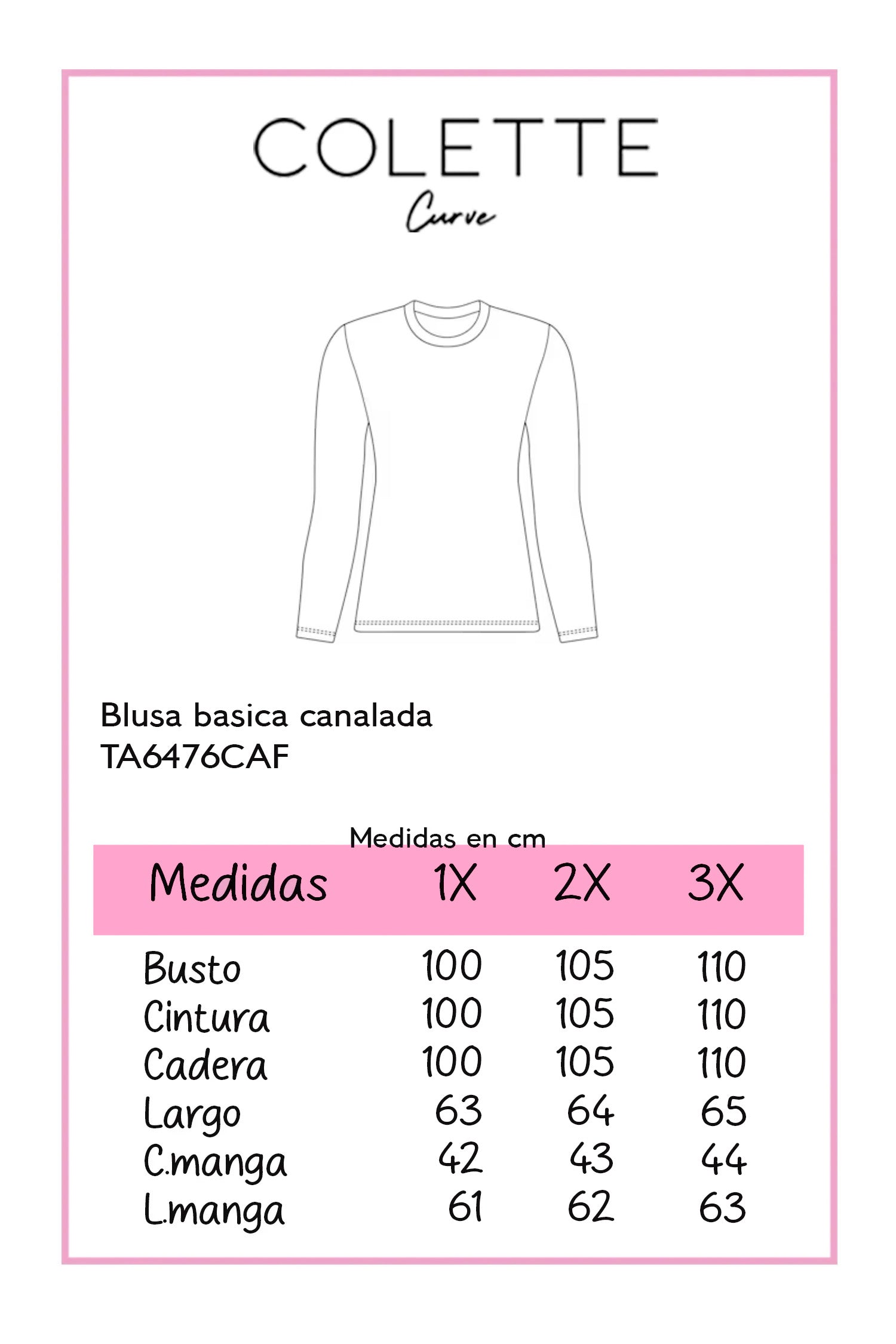 Blusa basica acanalada