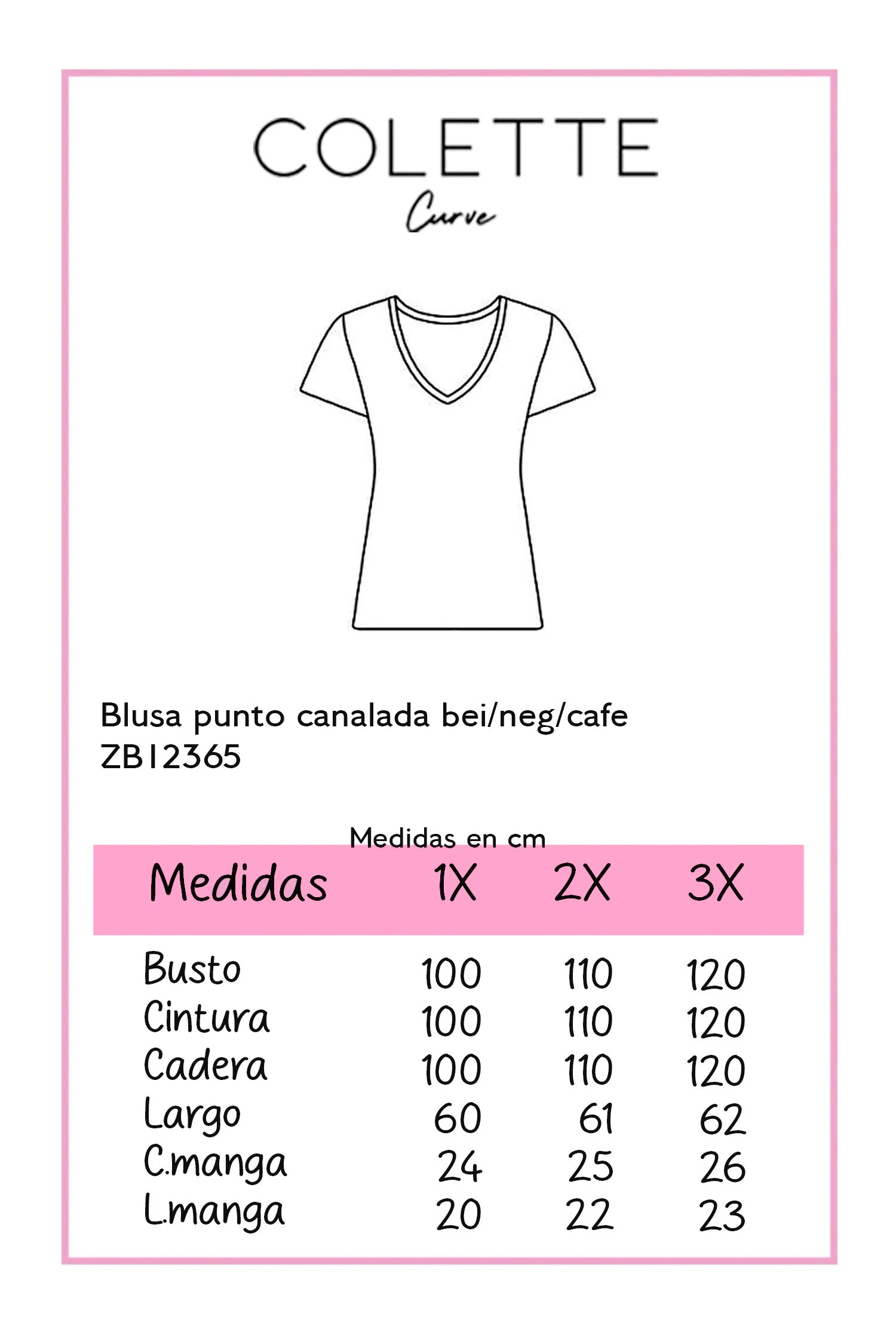 Blusa punto acanalada beige