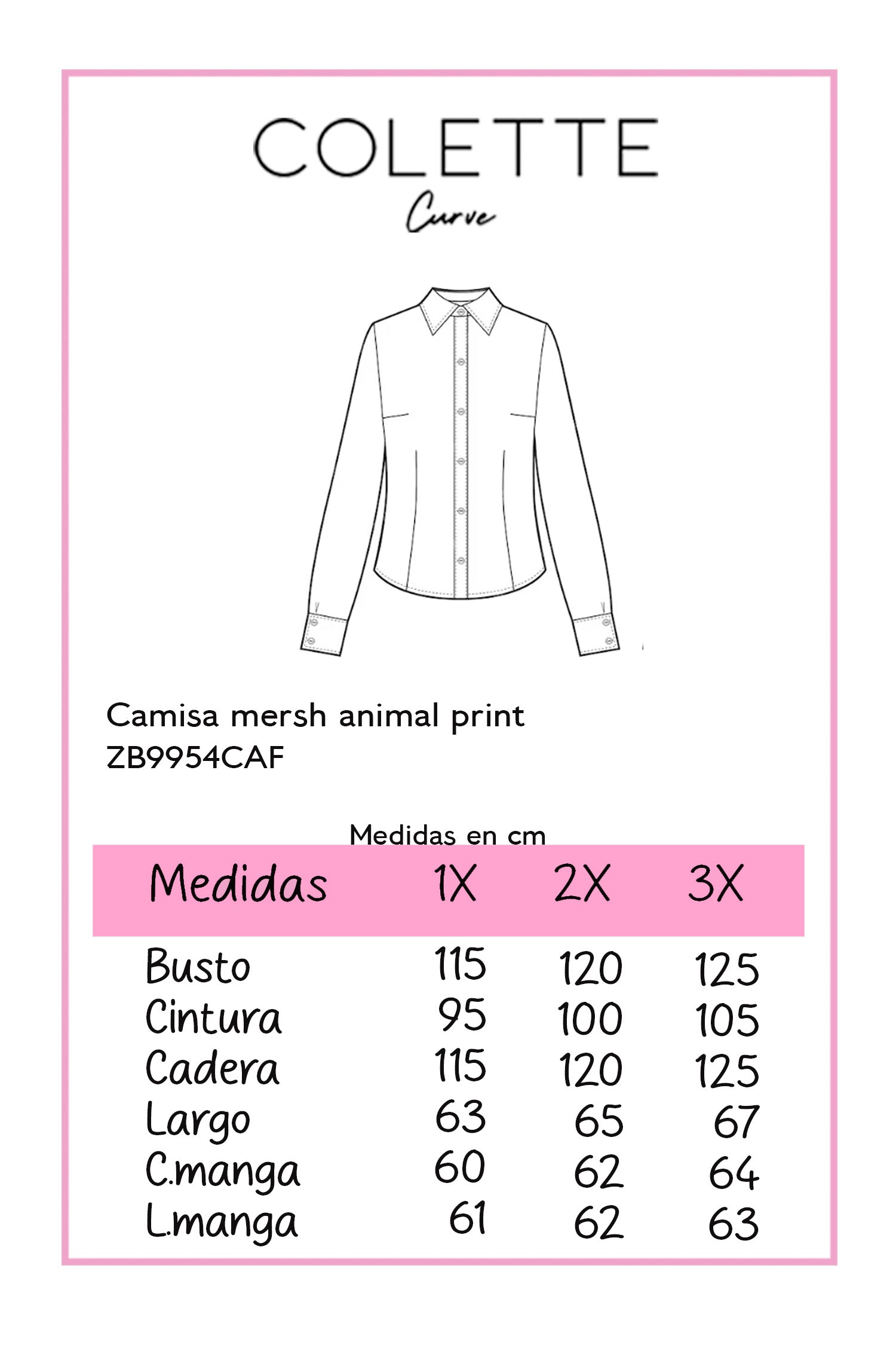 Camisa mersh animal print