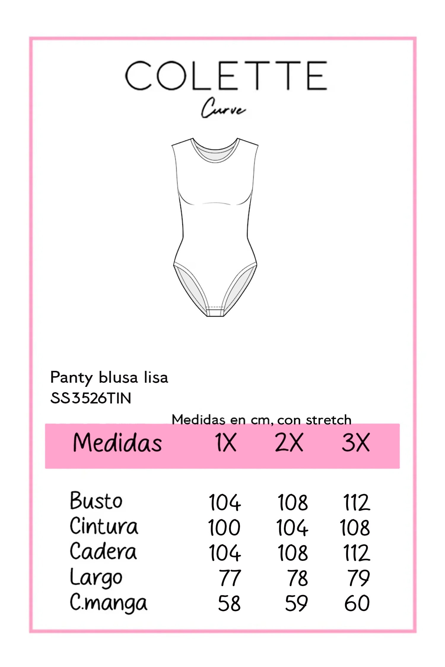 Panty blusa lisa tinta