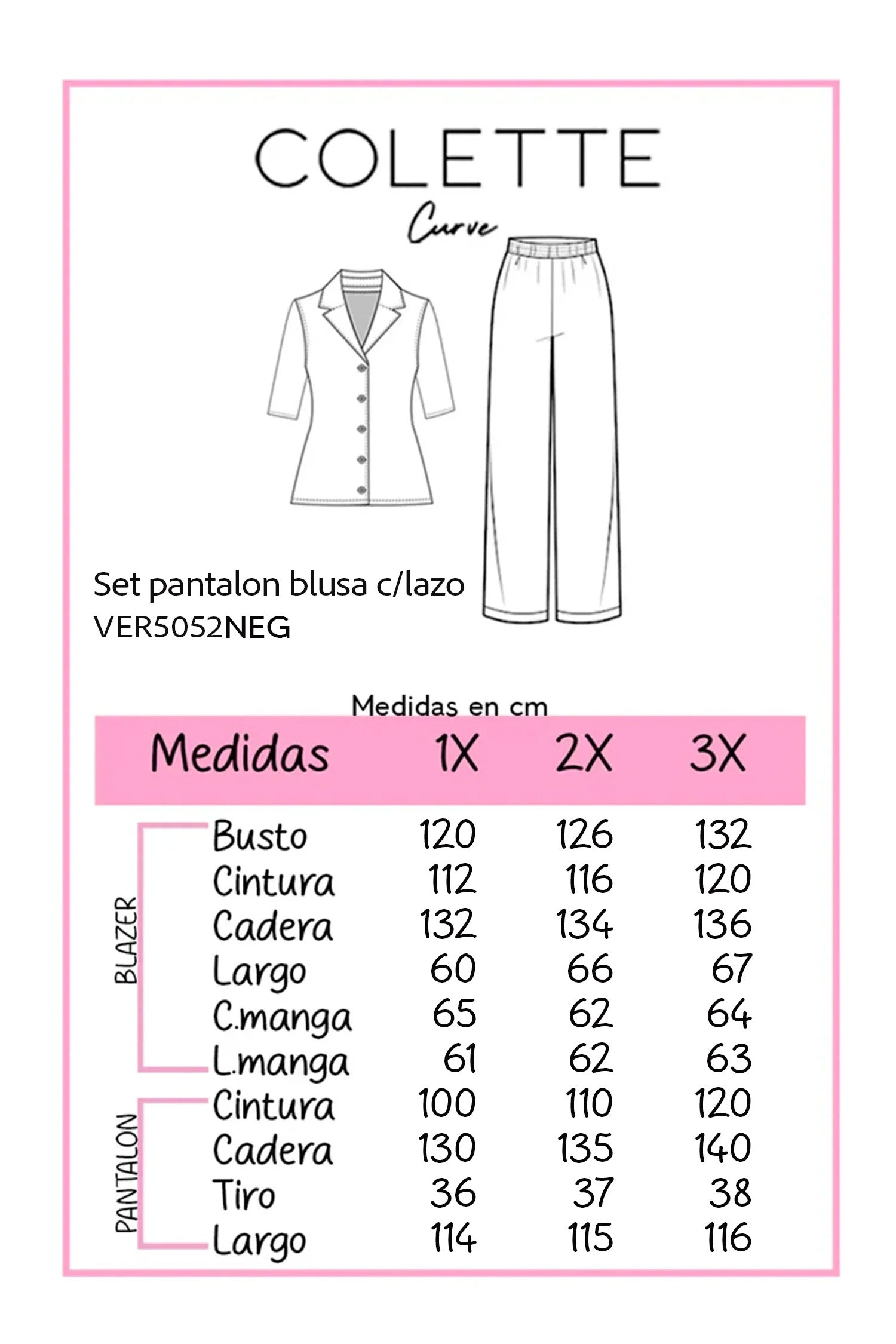 Set pantalon gamuza negro