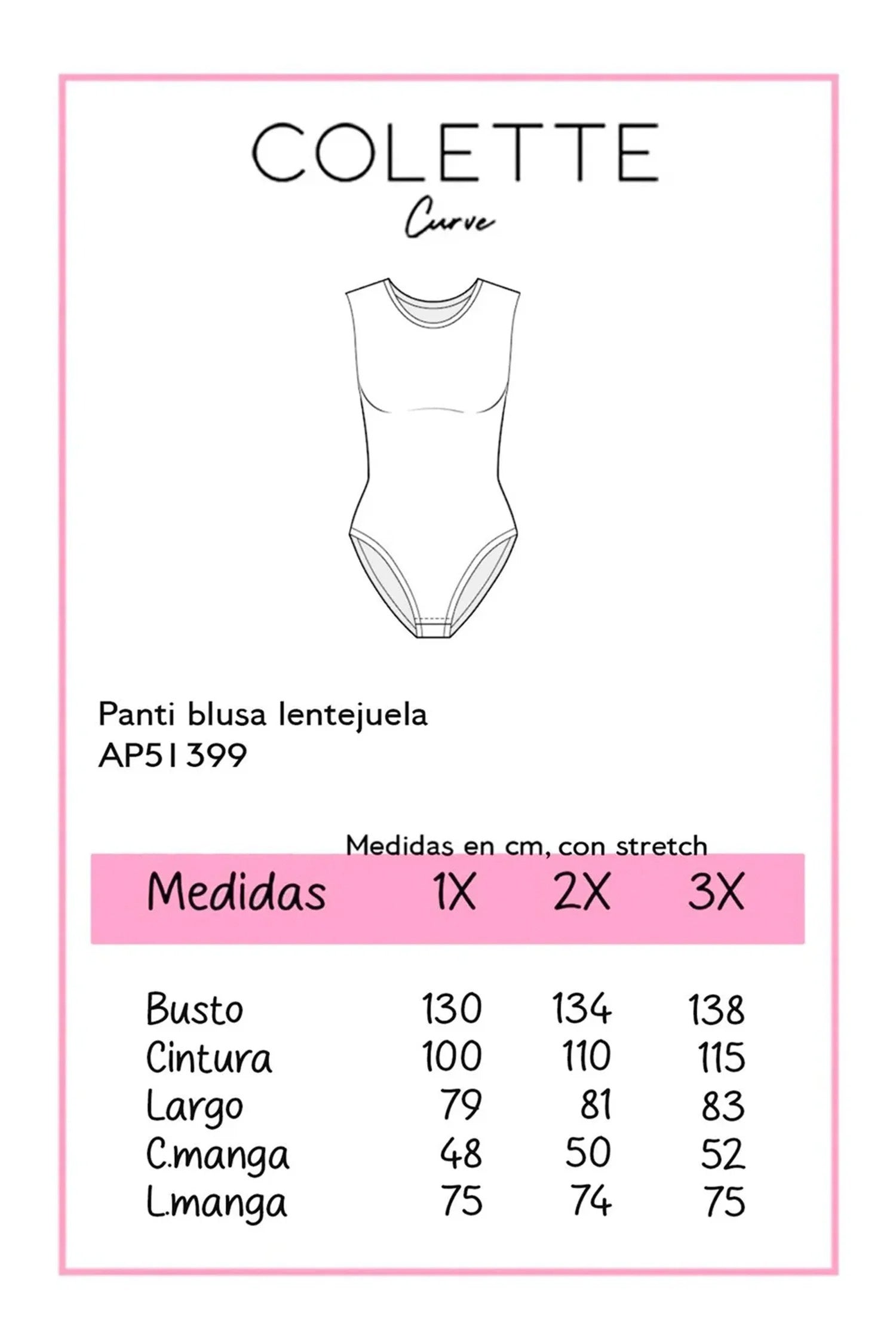 Panty blusa lentejuelas neg