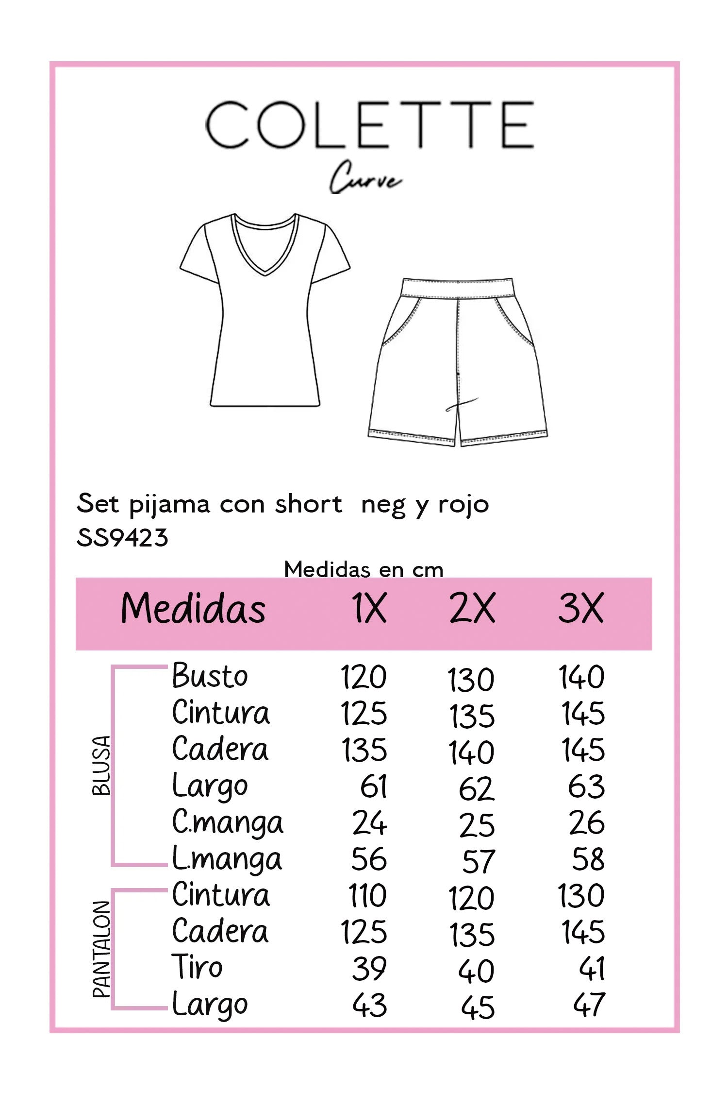 set pijama con short