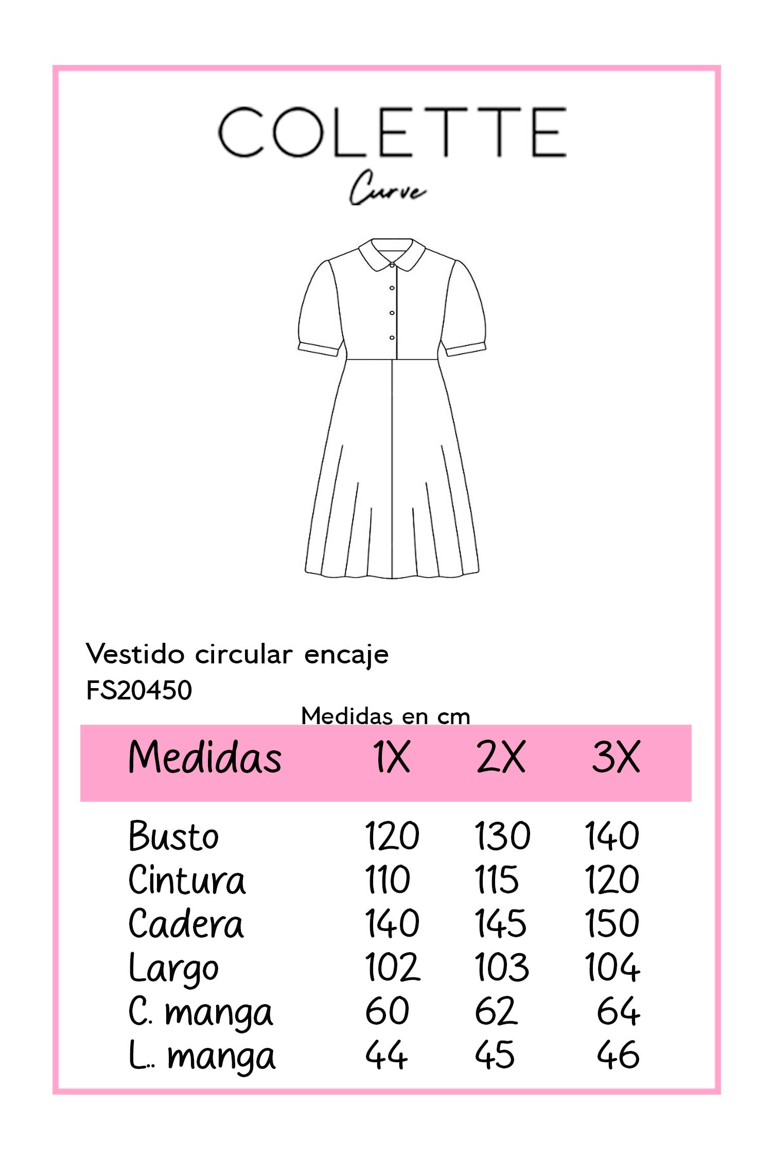 Vestido circular encaje negro