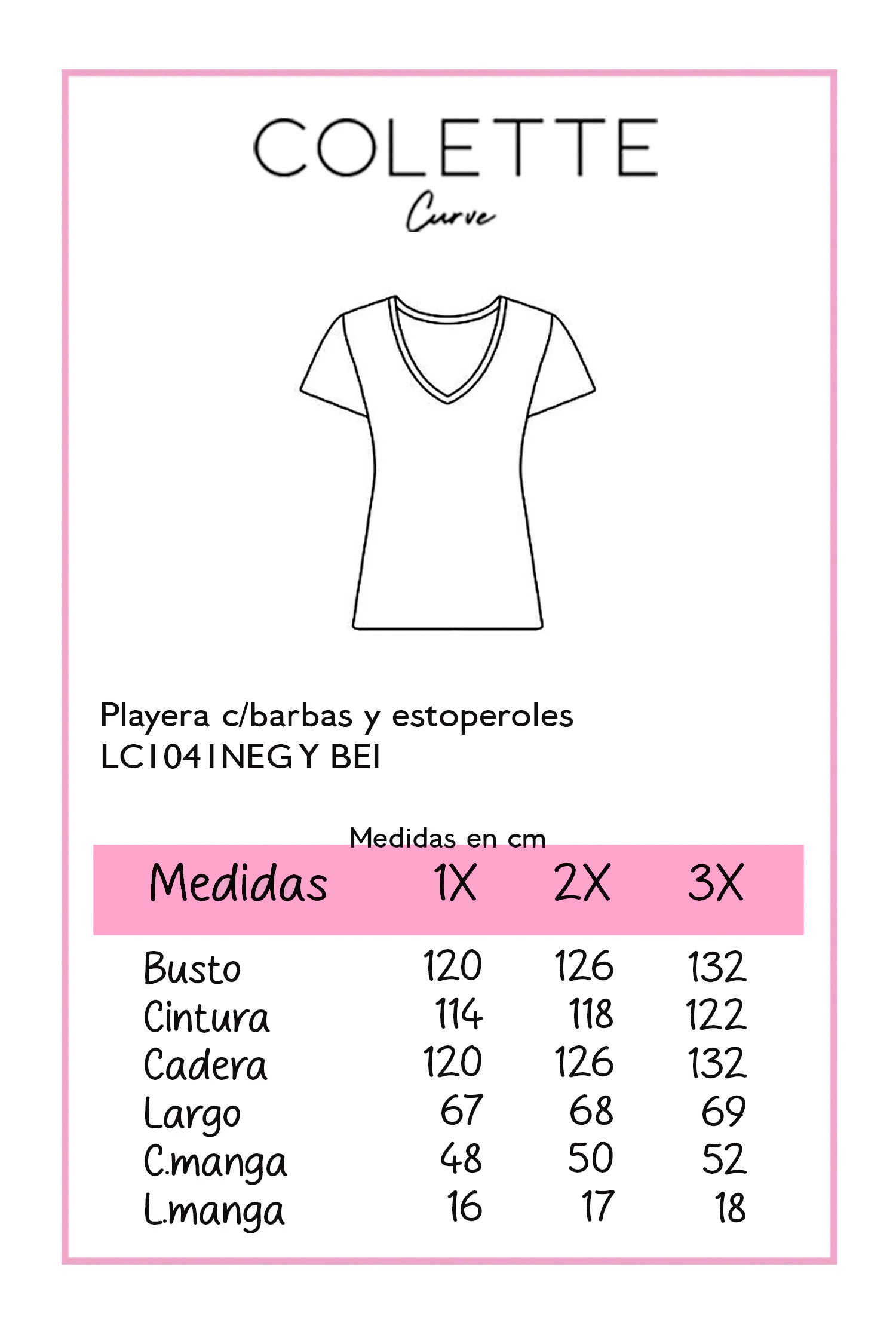 Playera con barbas neg