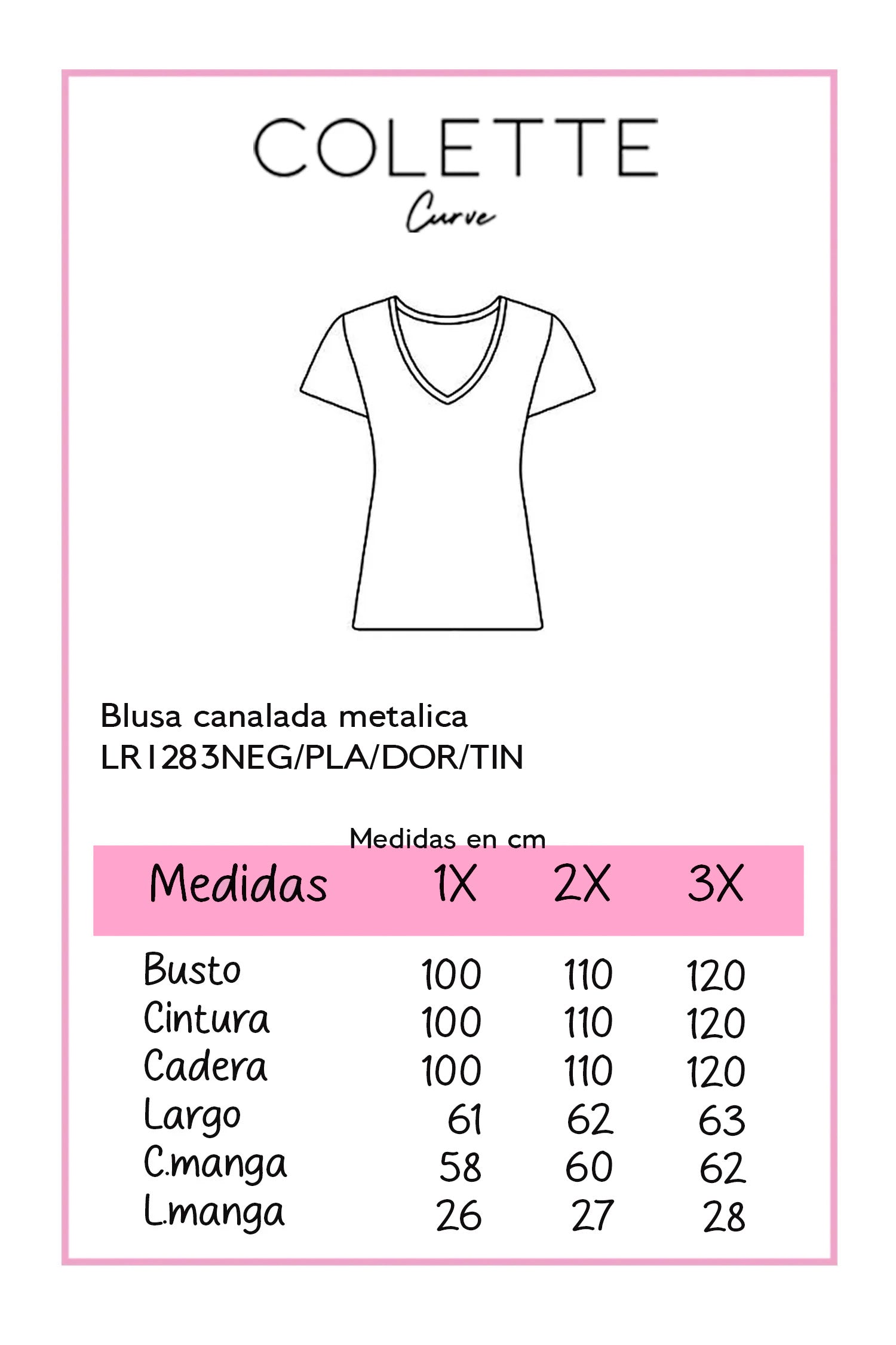 Blusa acanalada metalica negra