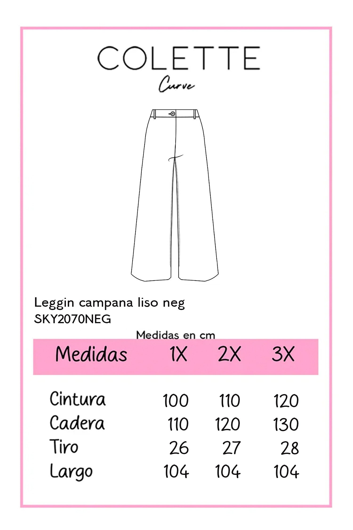 leggin campana pinzas neg