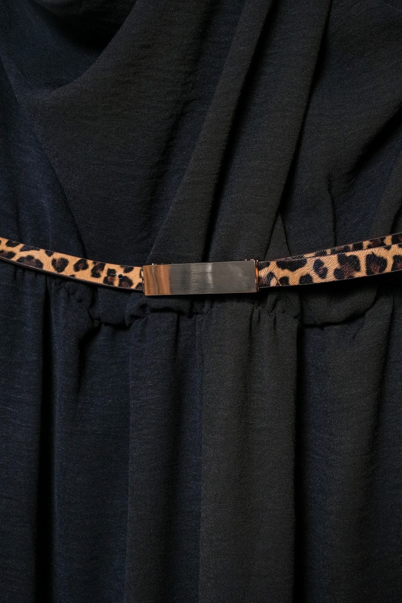 Palazo halter con cinto negro