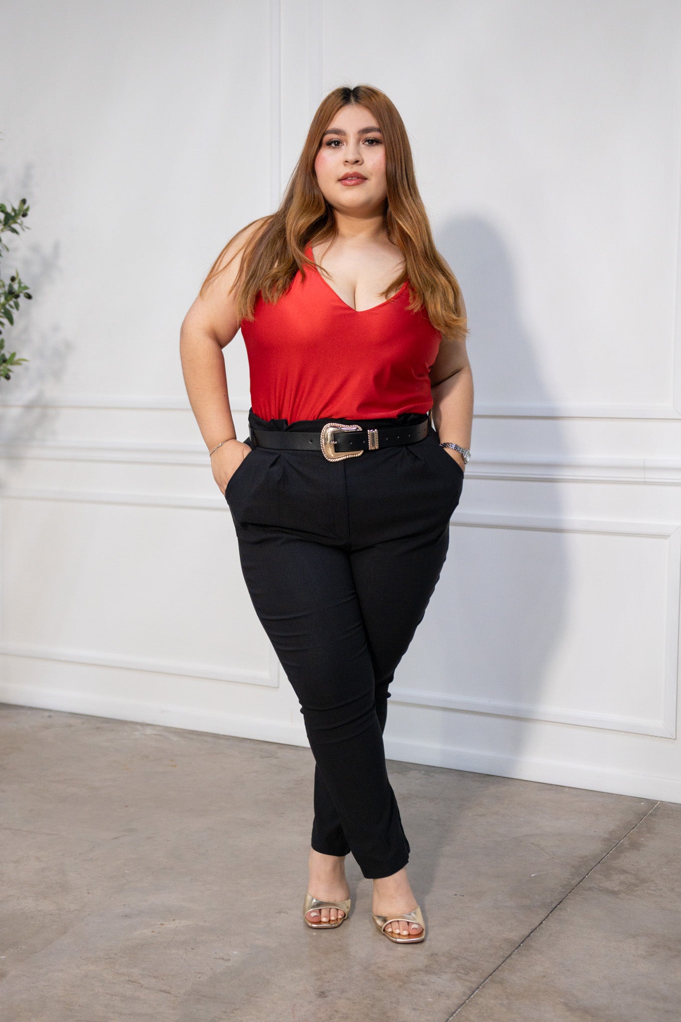 Pantalon de vestir con lazo