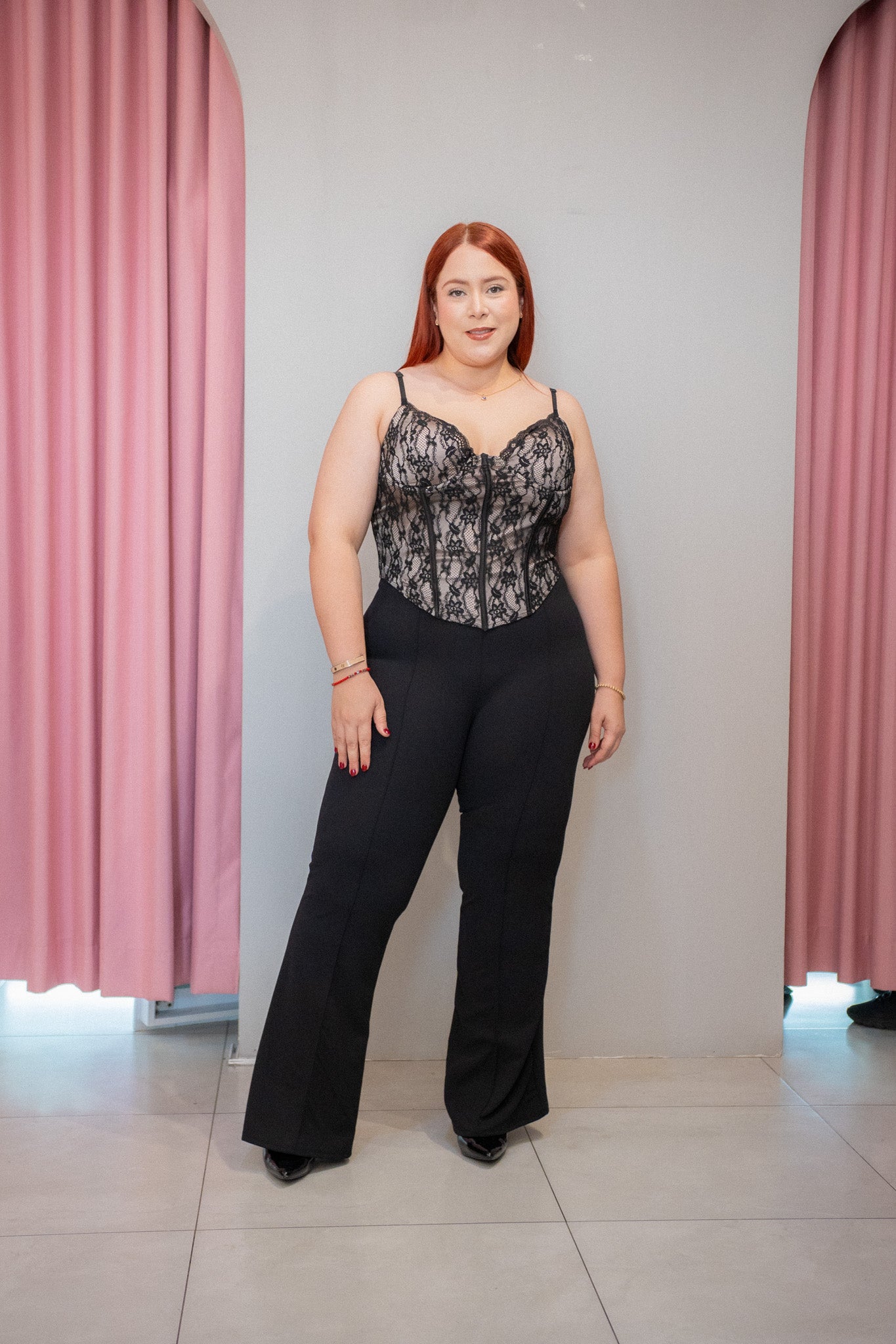 Pantalon vestir campana negro