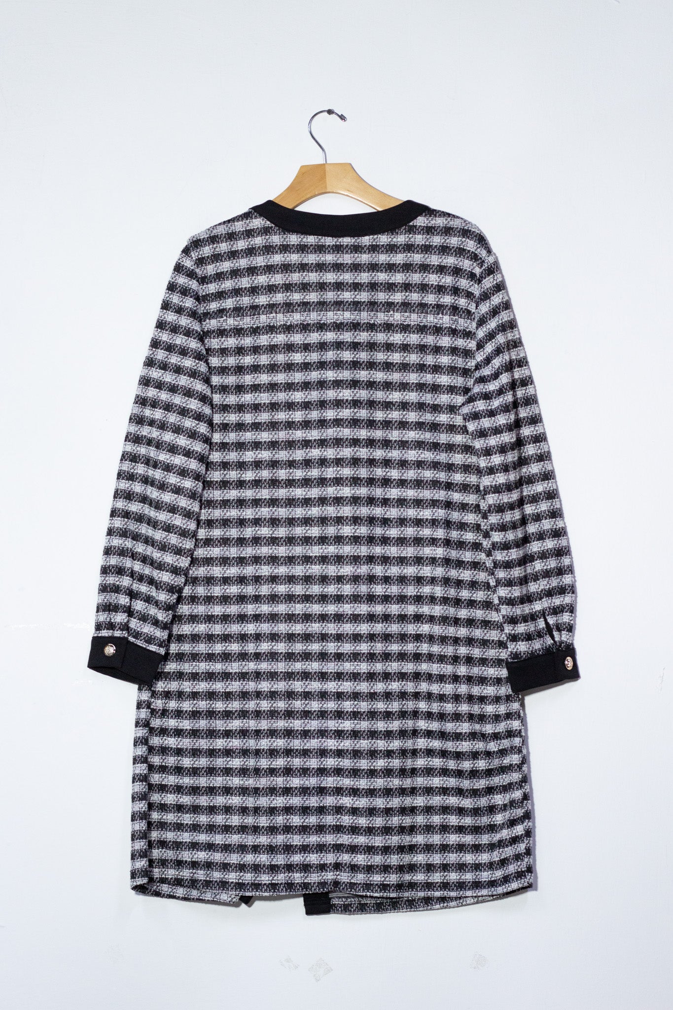 Vestido pata de gayo con lazo