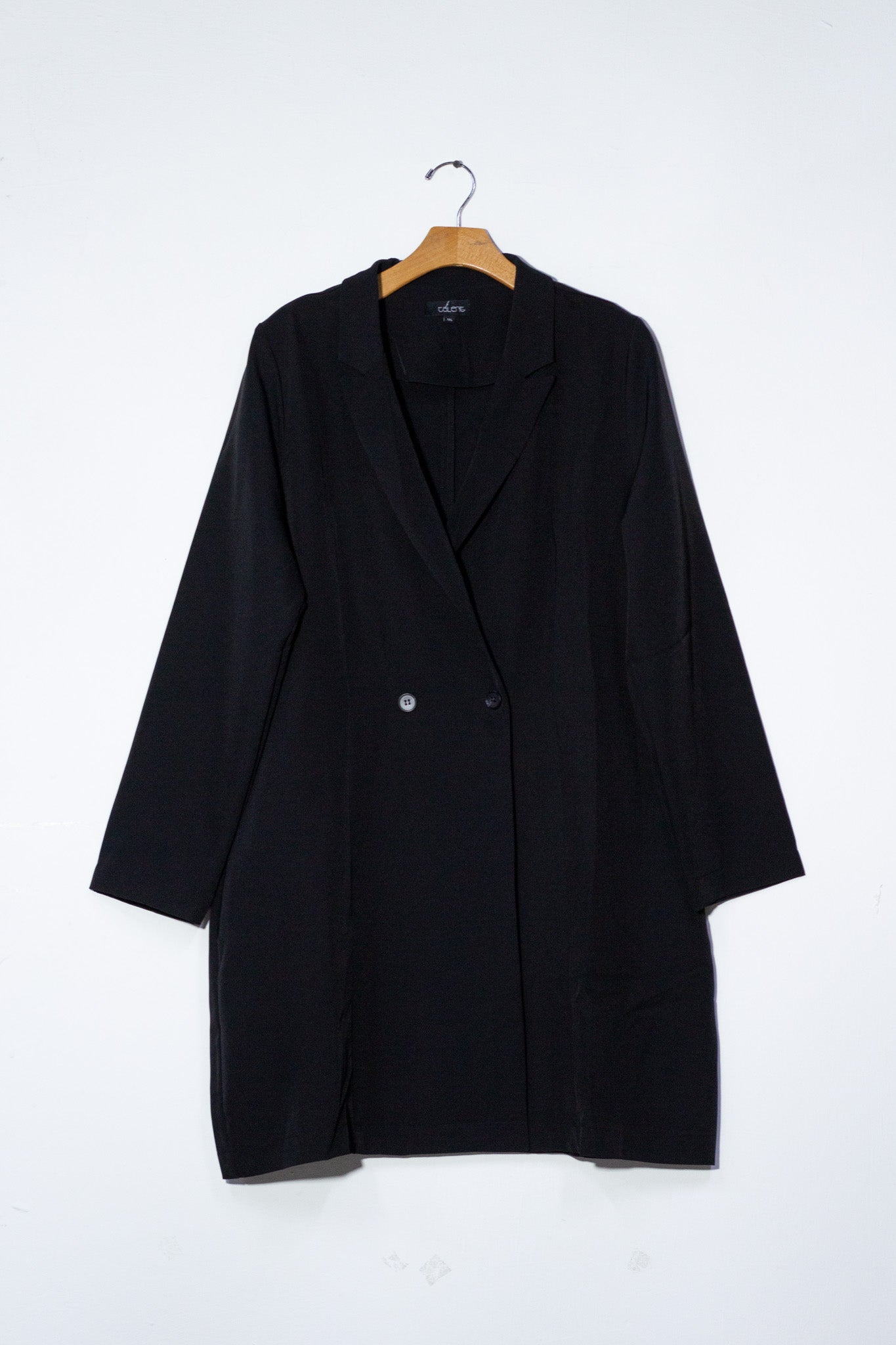 Gabardina con lazo negra