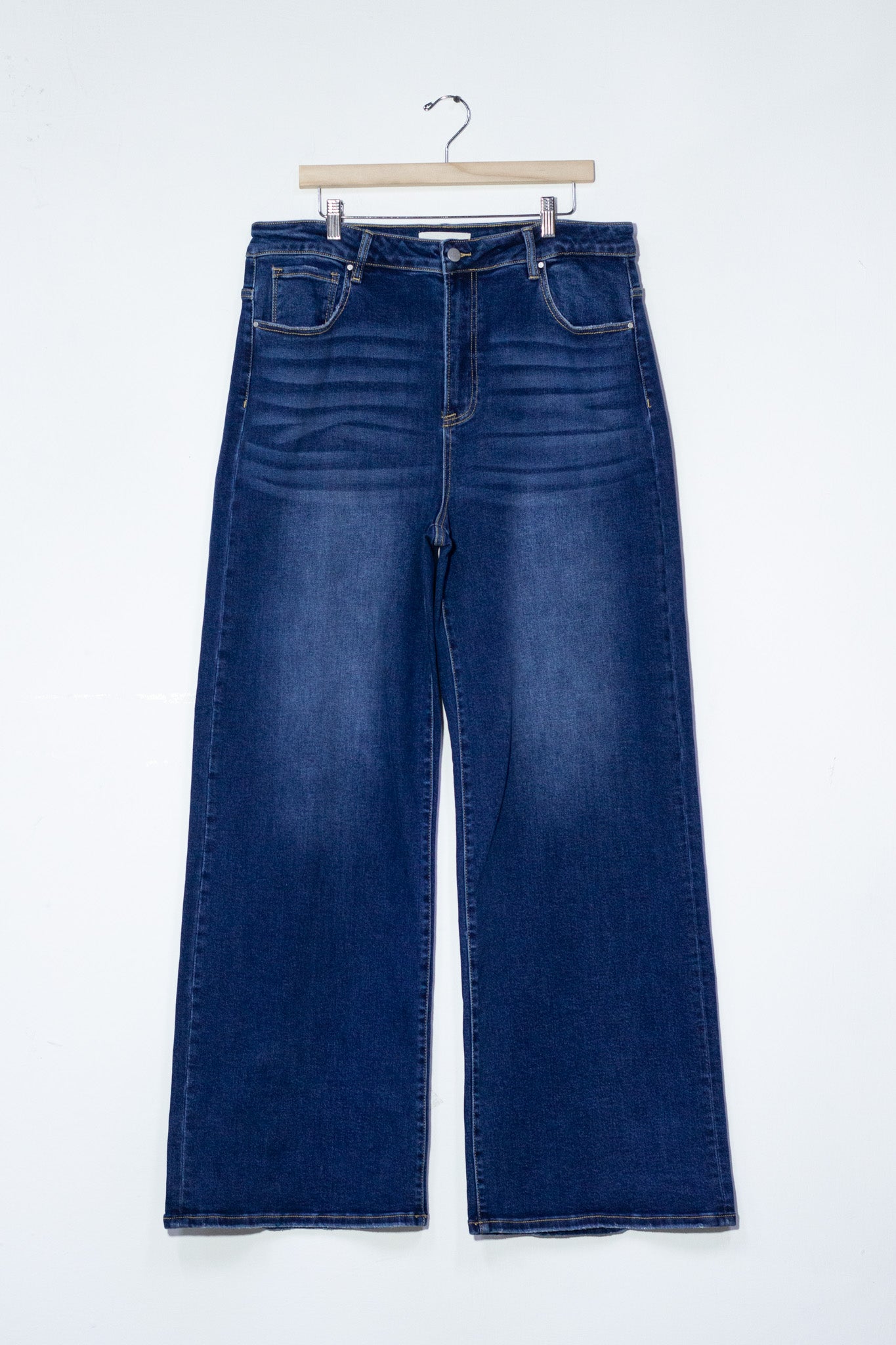 Jeans high rise liso osc