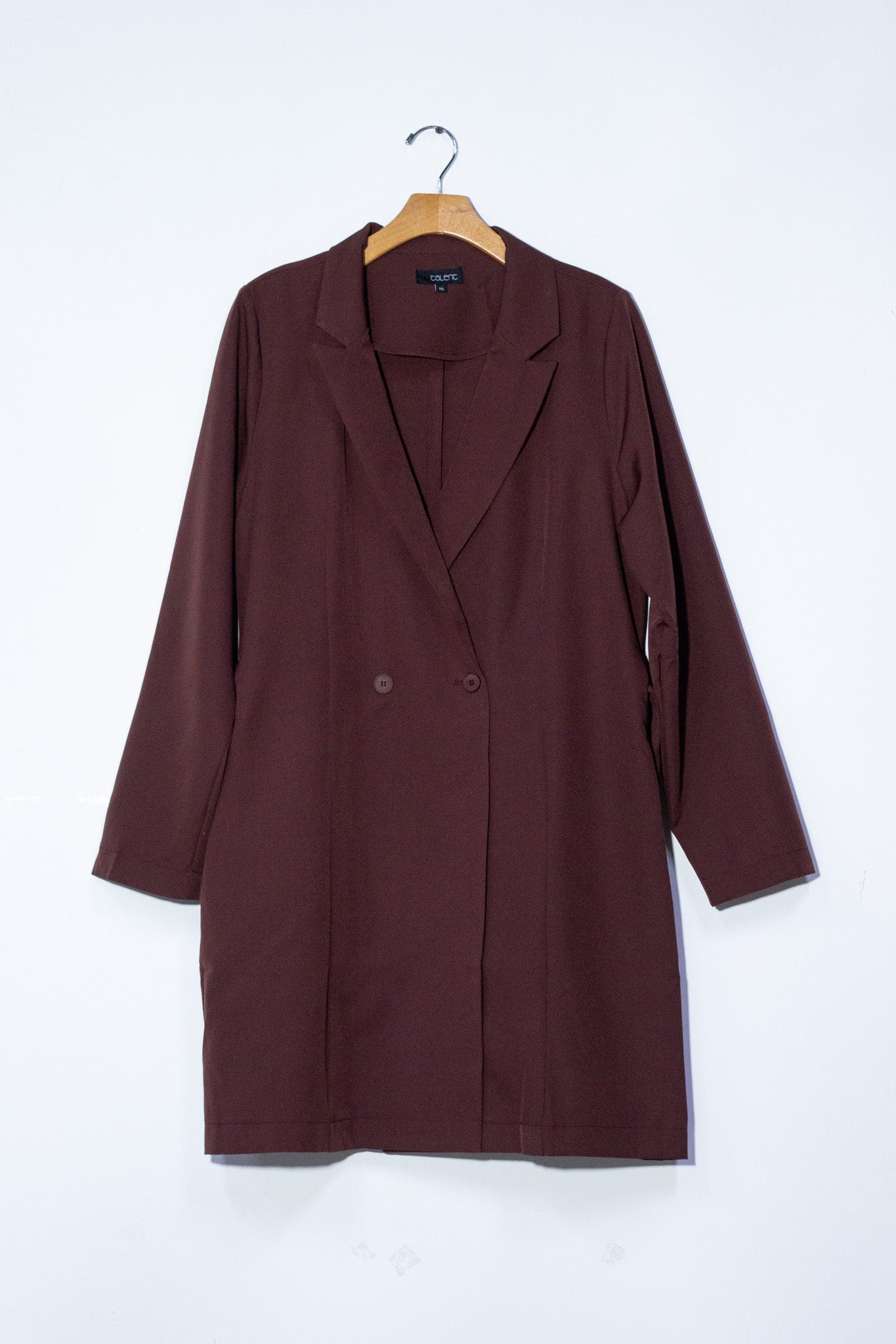 Gabardina c/lazo lisa cafe