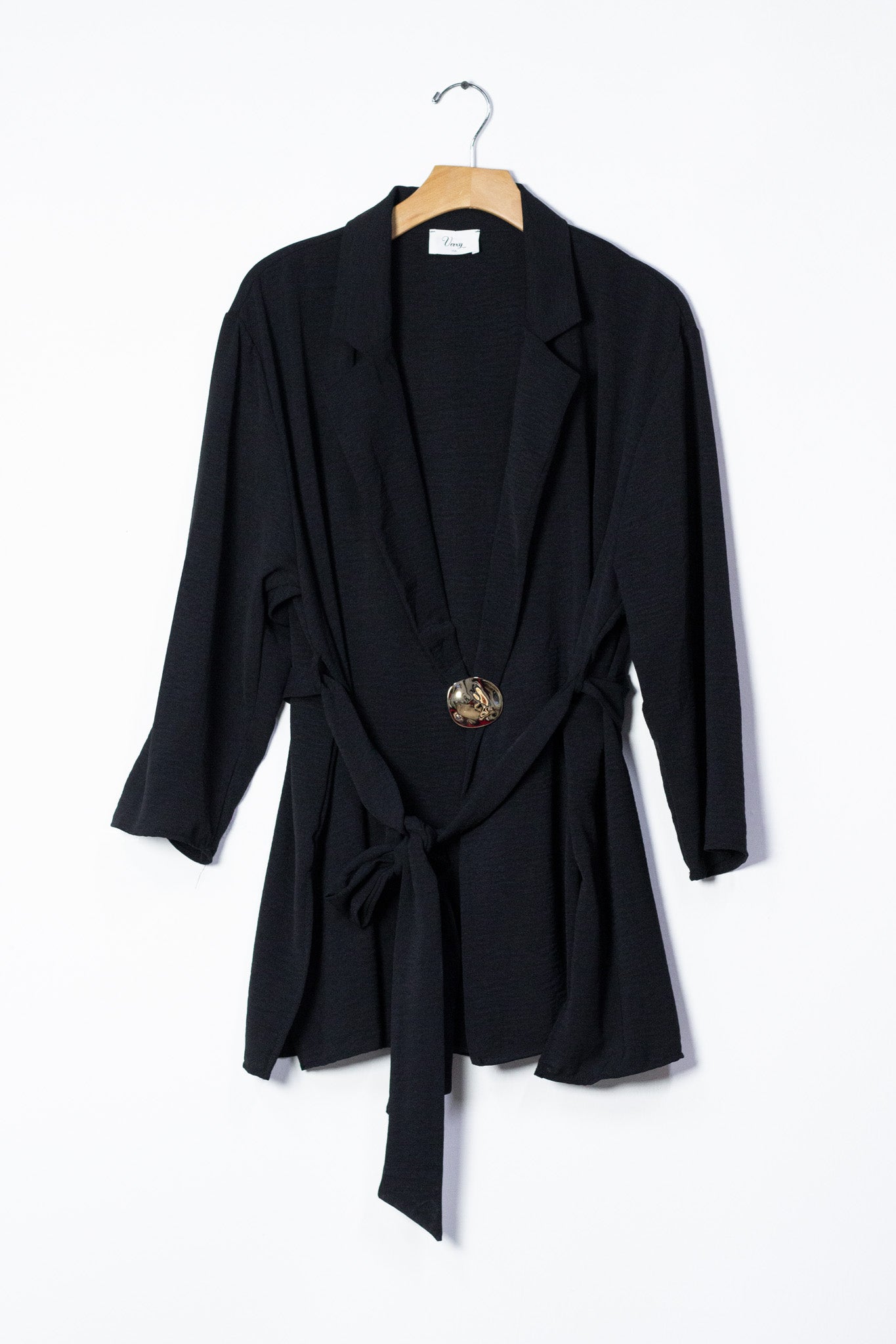 Set pantalon c/jacket detalle boton negro