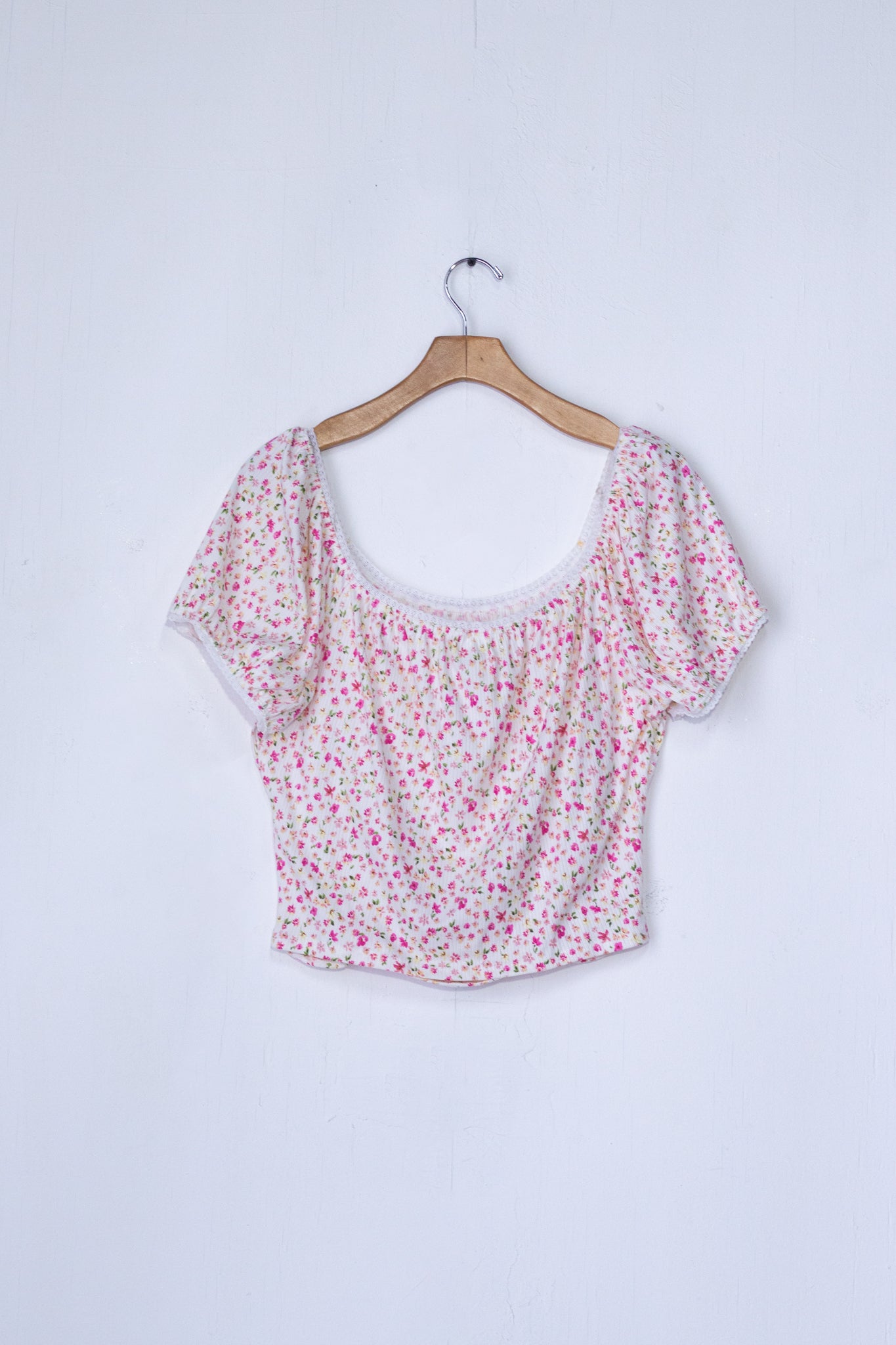 Blusa top corset flores
