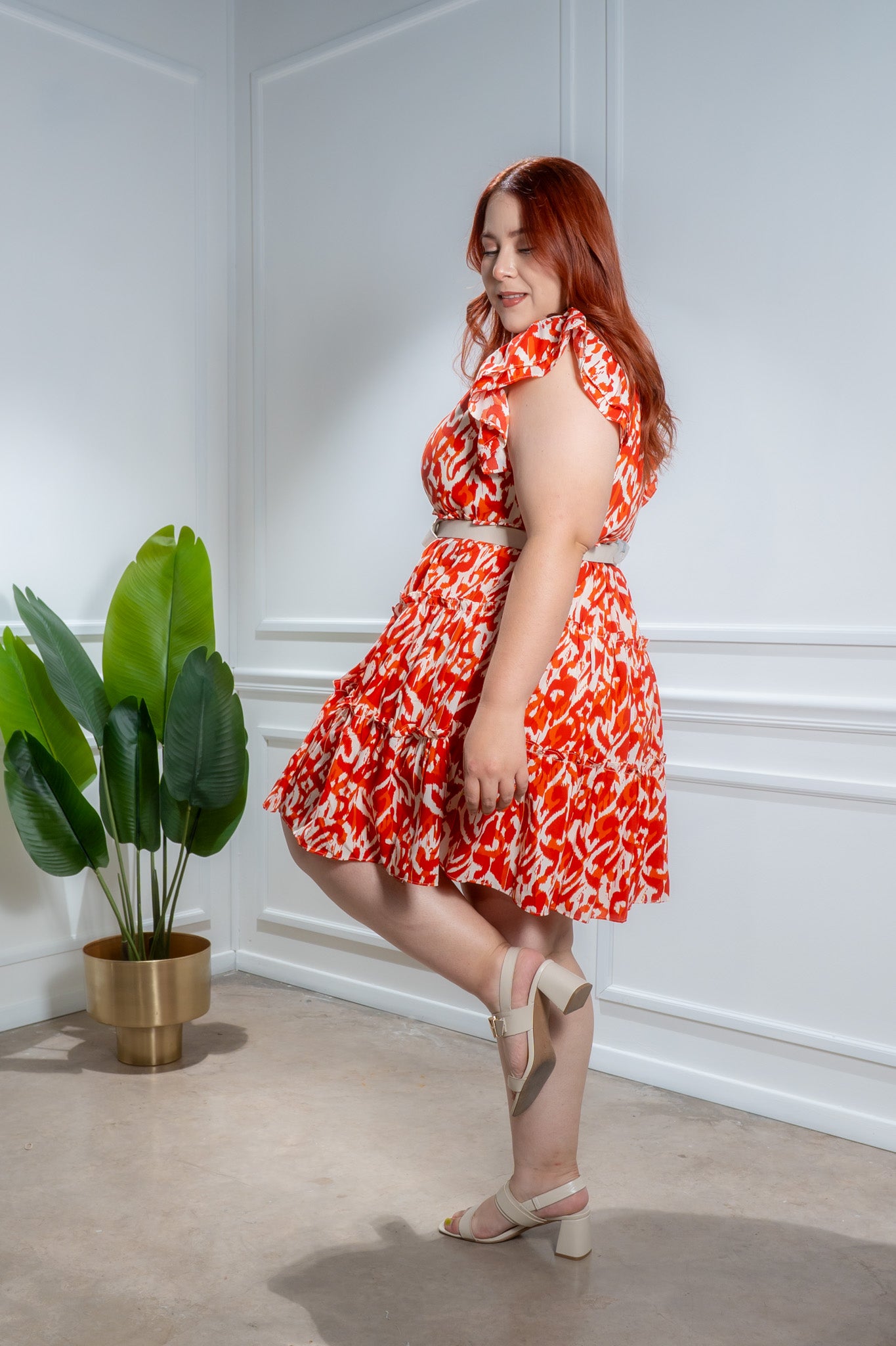 Vestido holanes estampado