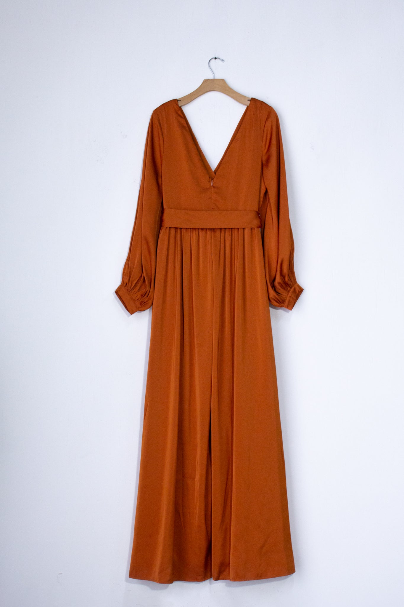Vestido fiesta largo satin