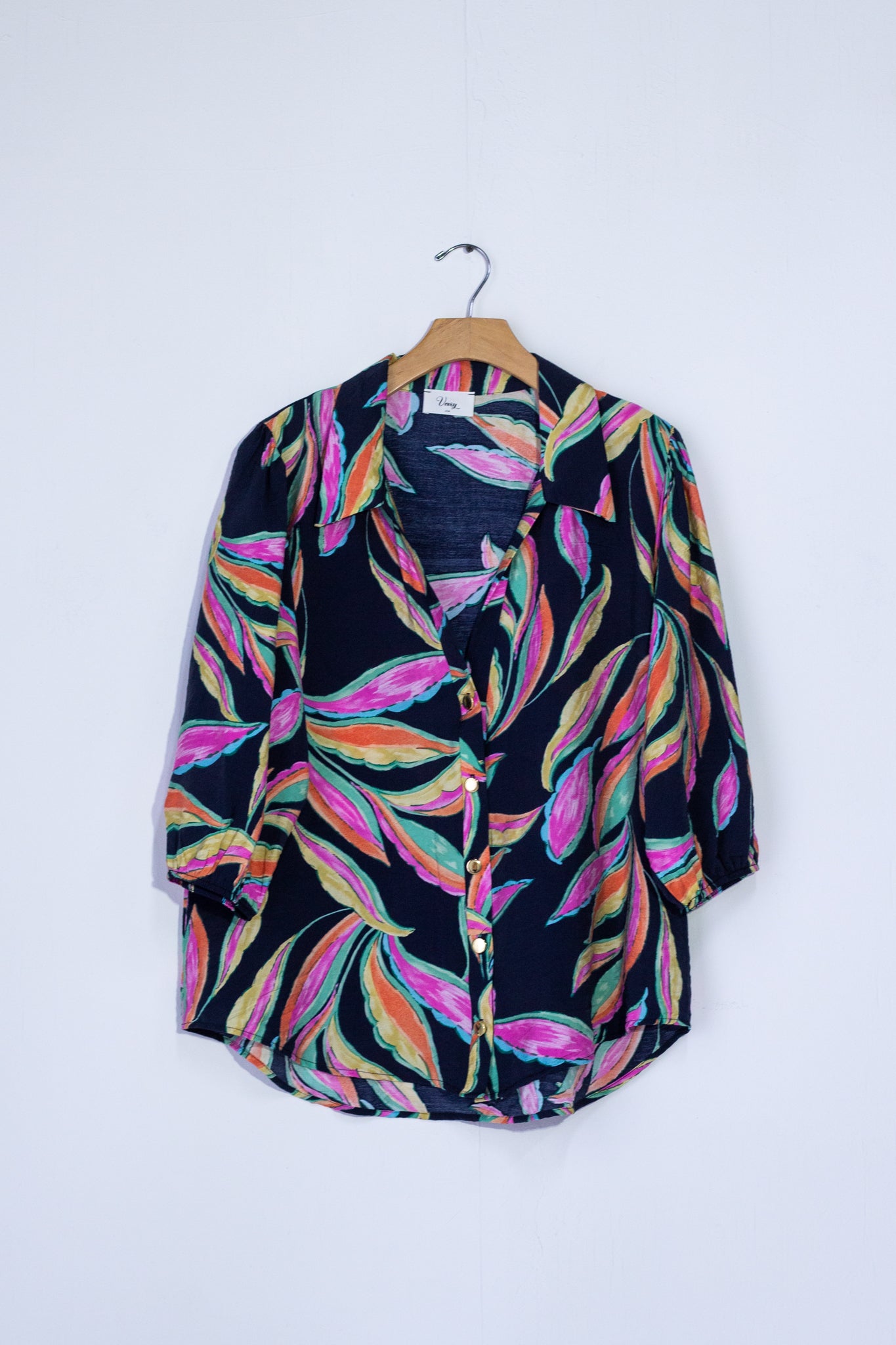 Camisa estampada colores azul