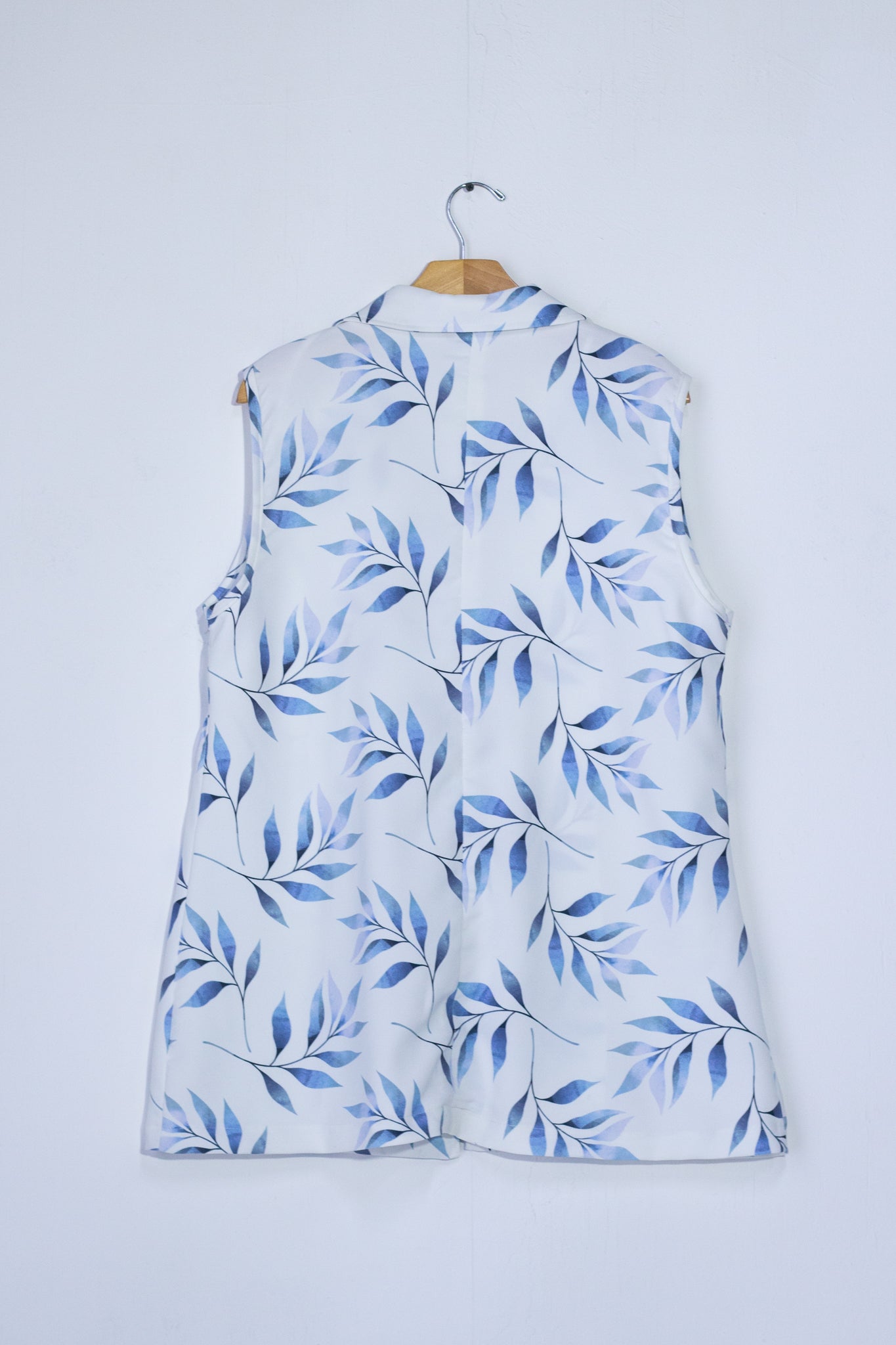 Chaleco estampado azul