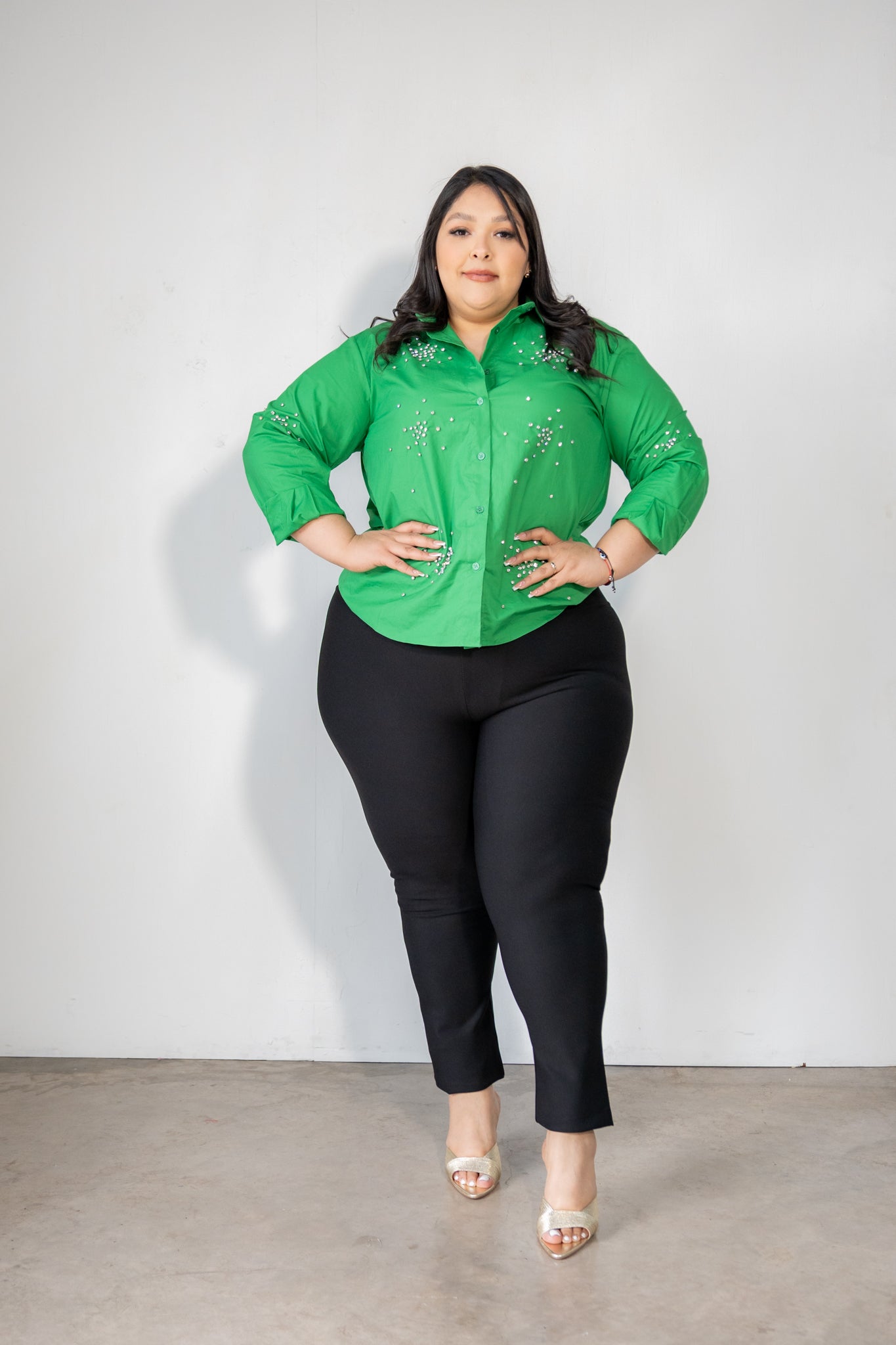 Camisa destellos piedras