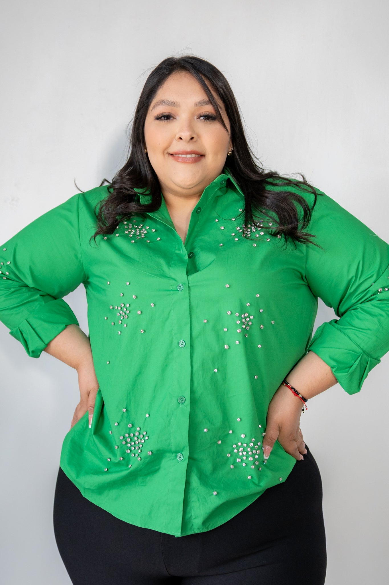 Camisa destellos piedras