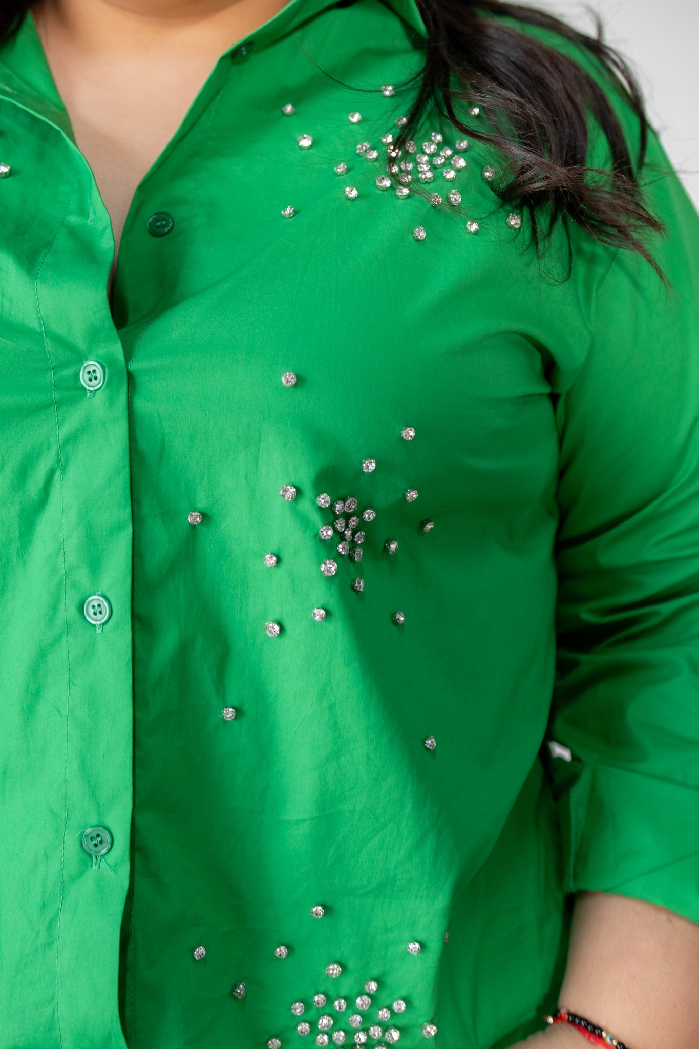 Camisa destellos piedras