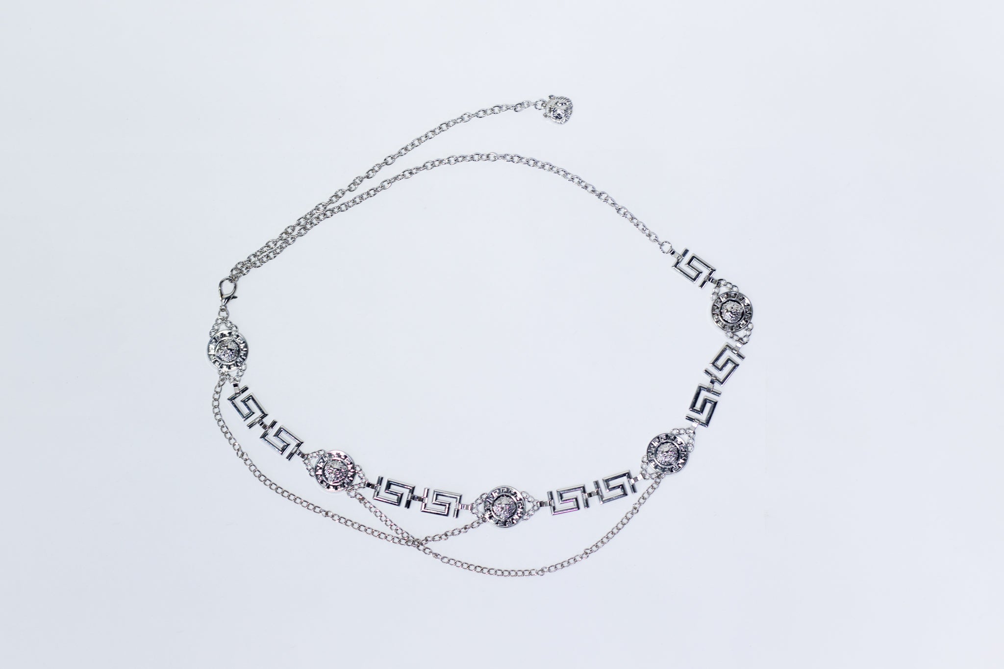 Cinto cadena versace plateado