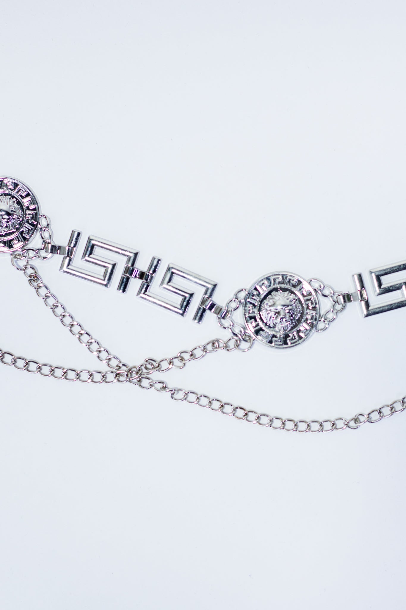 Cinto cadena versace plateado