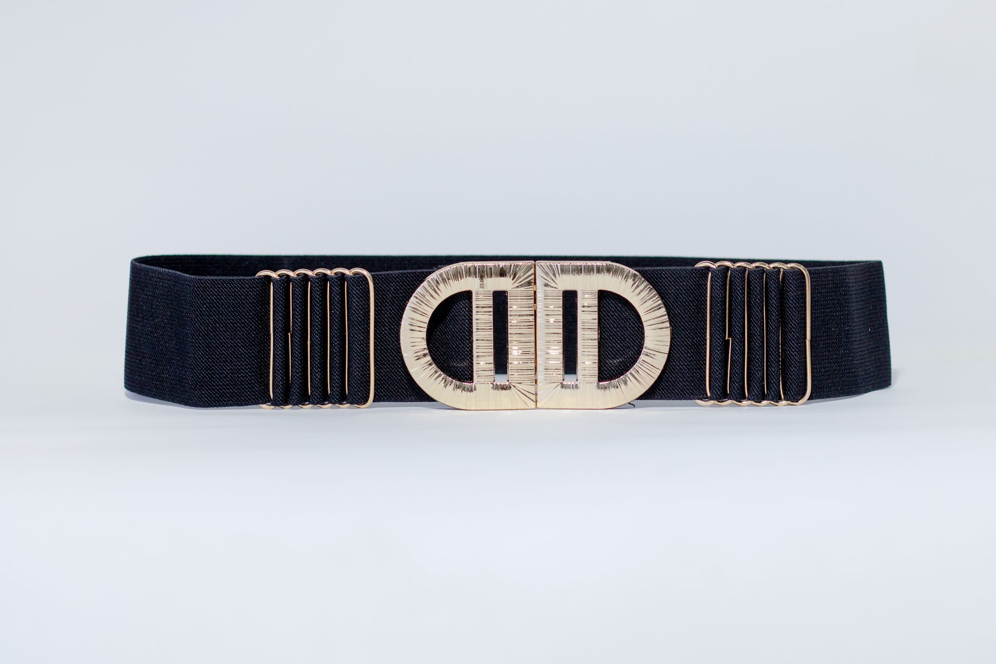 Cinto elastico surcido negro