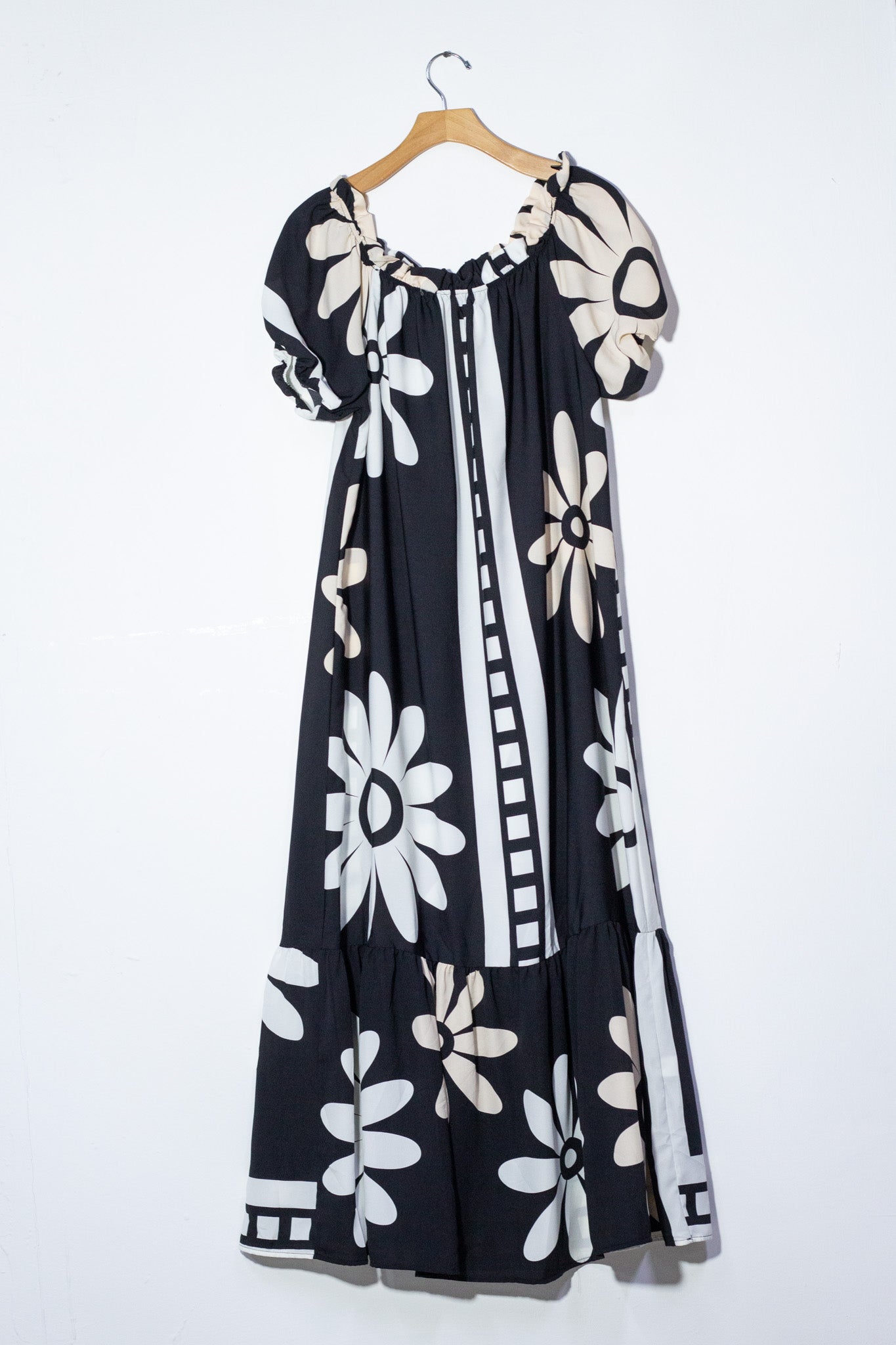 Maxi vestido estampado off