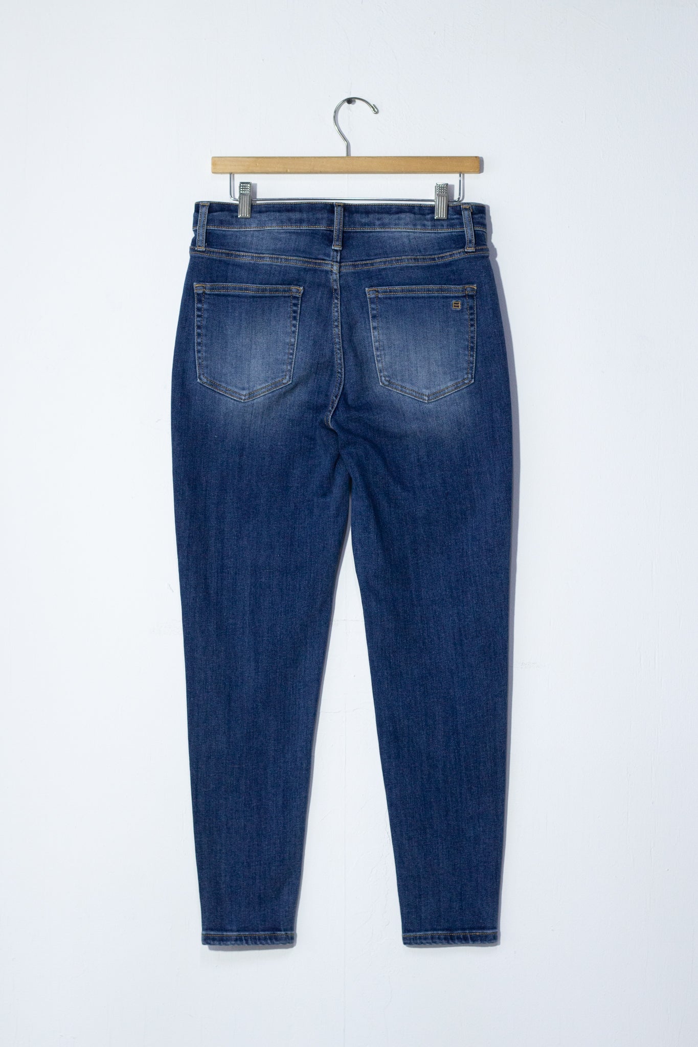 Jeans high rise skinny liso osc