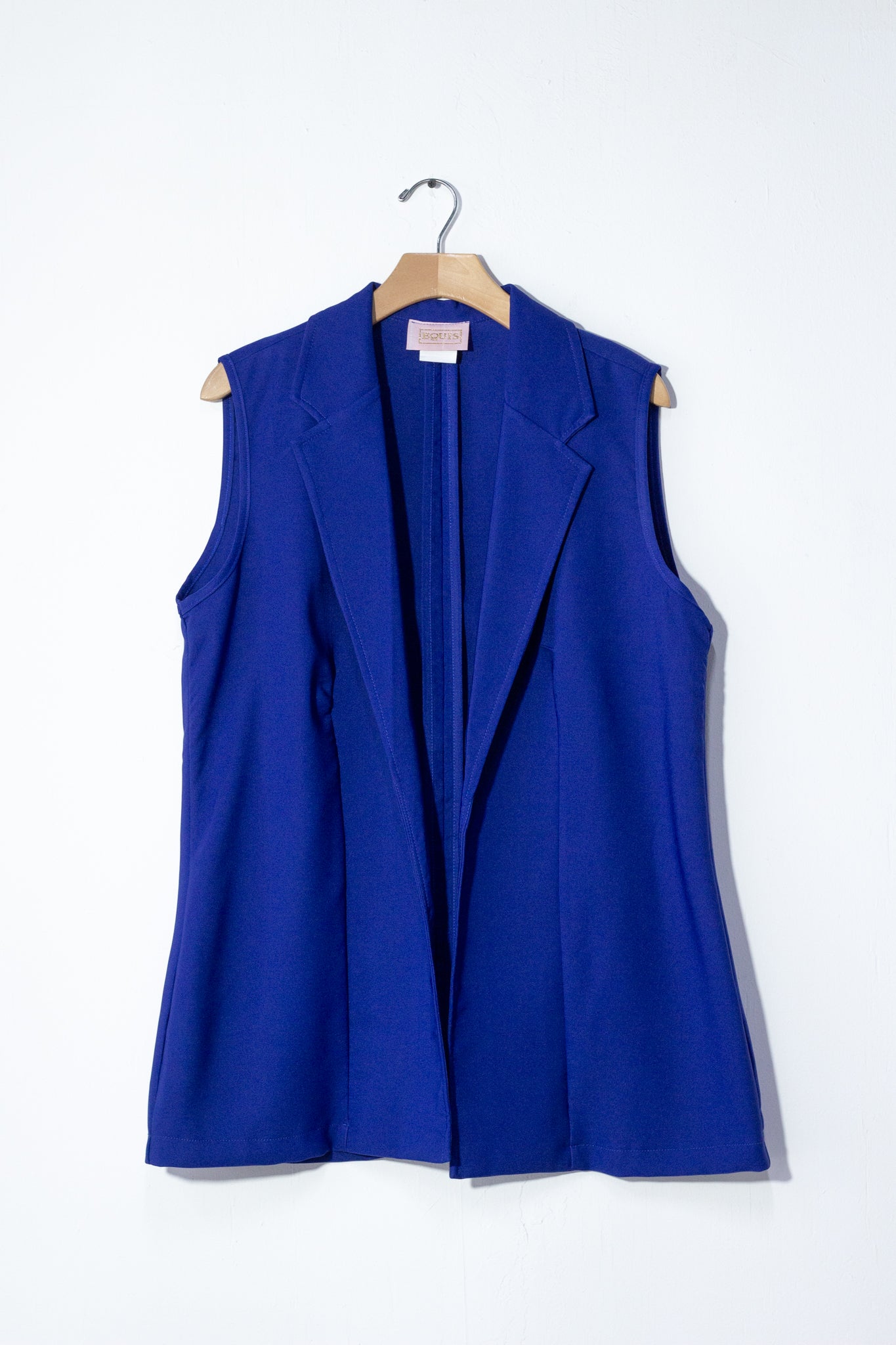 Chaleco liso de vestir azul