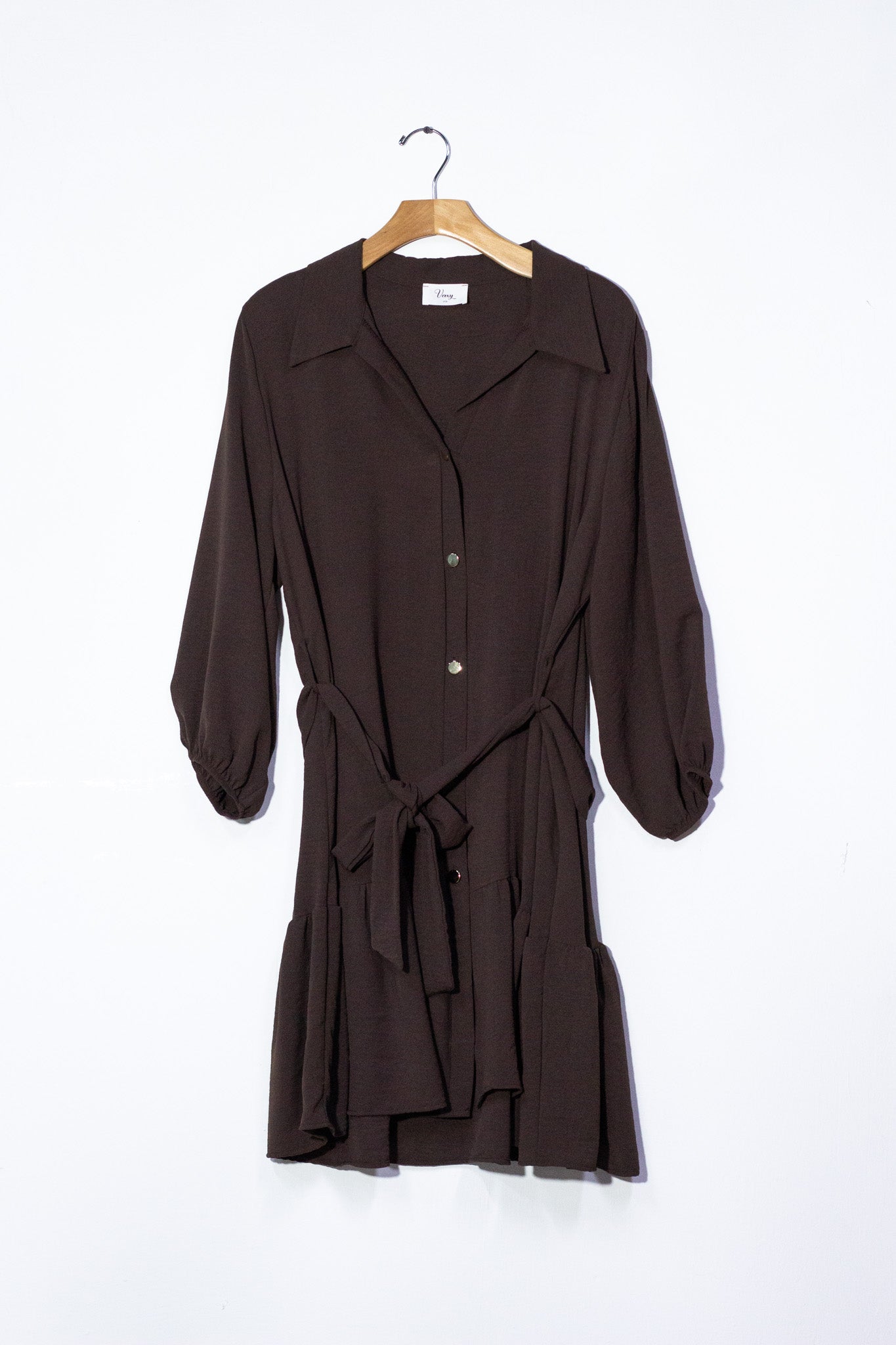 Vestido corto con lazo