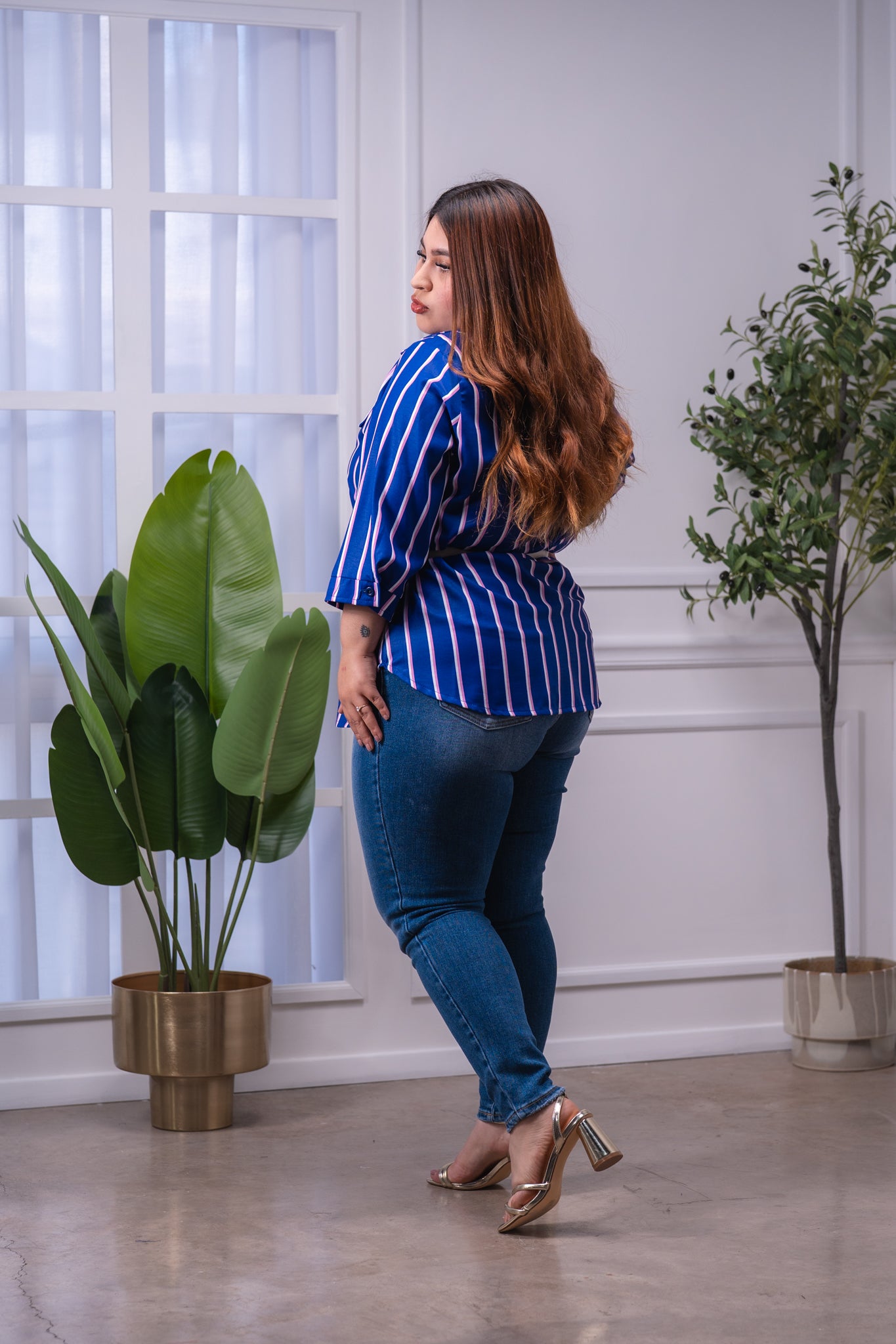 Jeans skinny liso osc